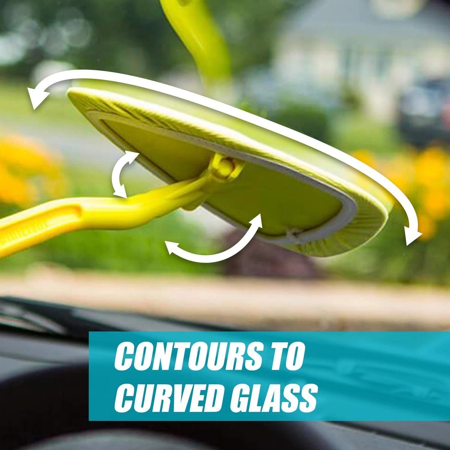 Invisible Glass Windshield Cleaner Kit with Extendable Handle Microfibers