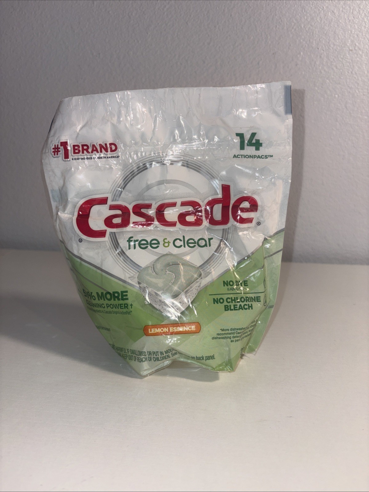 Cascade Free And Clear Dishwasher Pods, With Dawn – Actionpacs – 14 Tabs