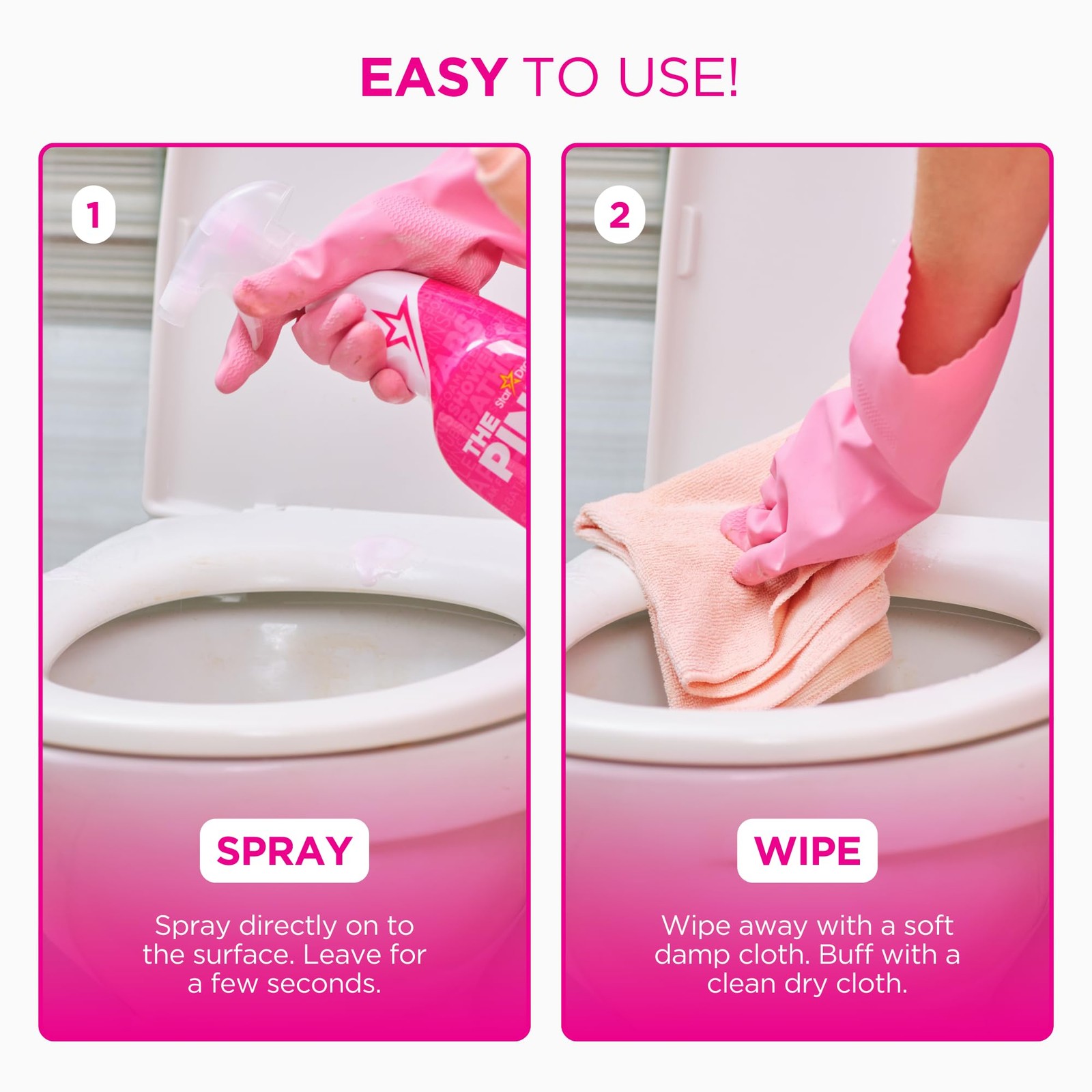 Stardrops – The Pink Stuff – Miracle Bathroom Foam Cleaner 750ml – Baths, Tiles,