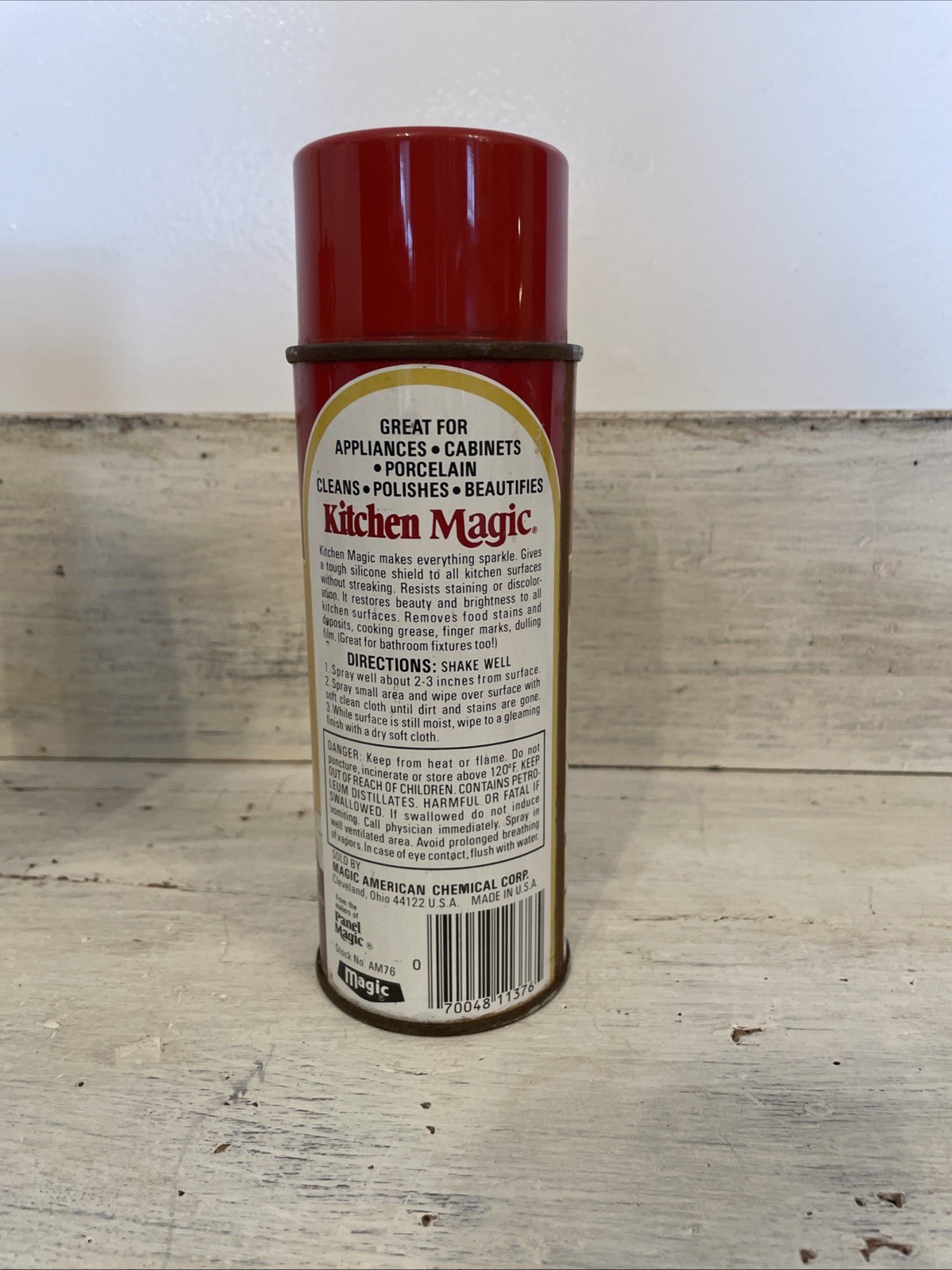 2 Vtg 80’s Cleaning Spray Can Countertop & Kitchen Magic Discontinued Retro Prop
