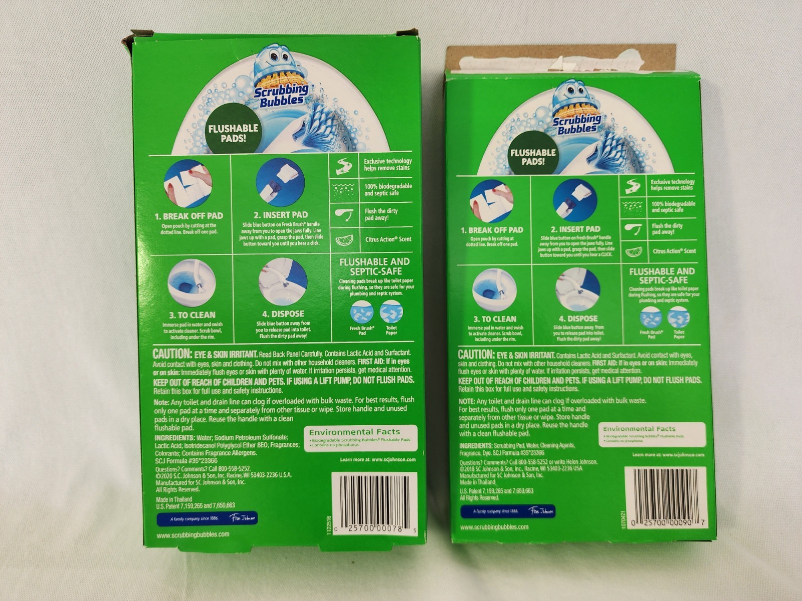Scrubbing Bubbles Toilet Cleaning Flushable Refills 2 Open Boxes Citrus READ
