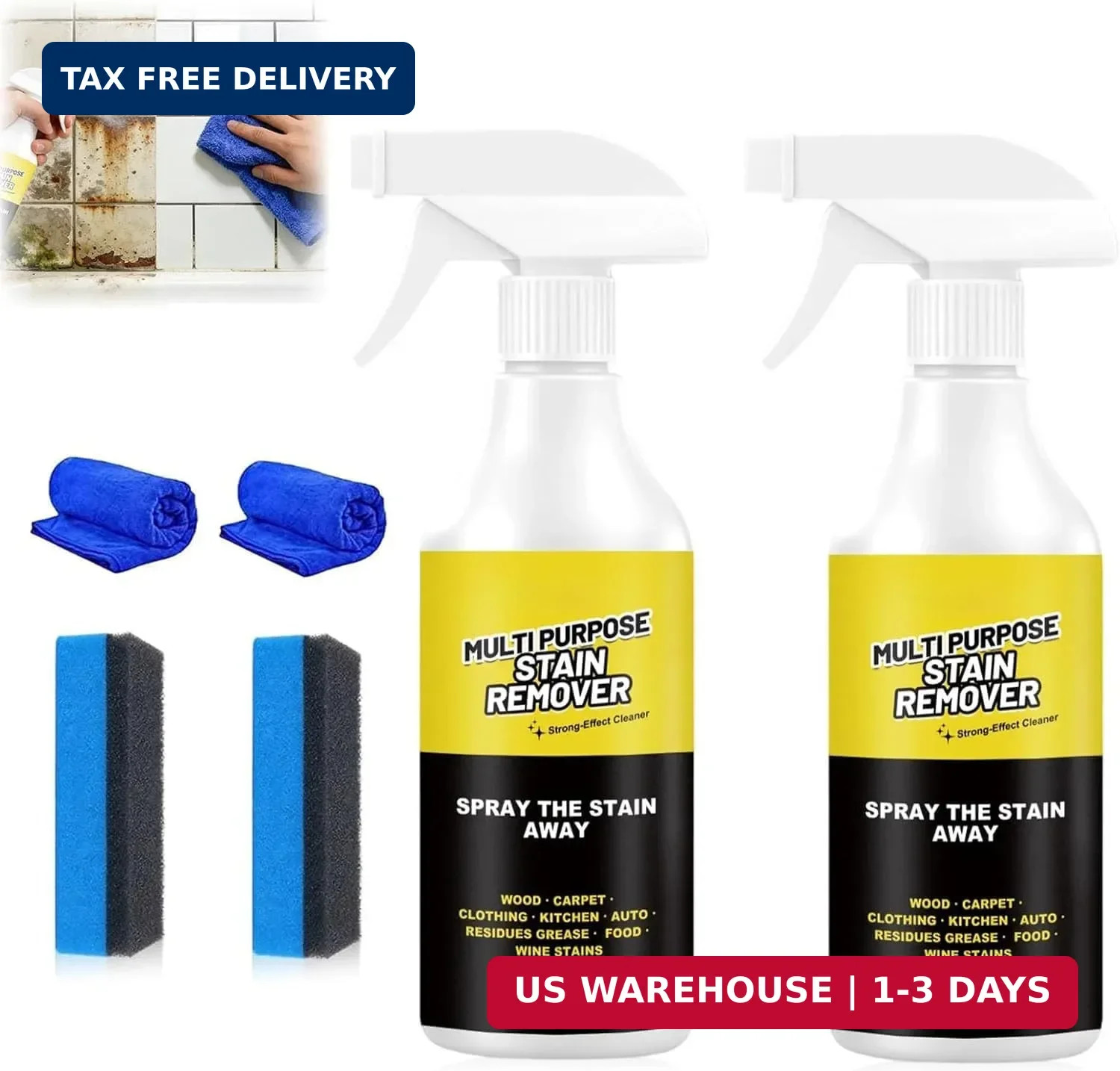 2PCS Alien Multi Purpose Stain Remover, Foam Cleaner Spray, A powerful cleane…