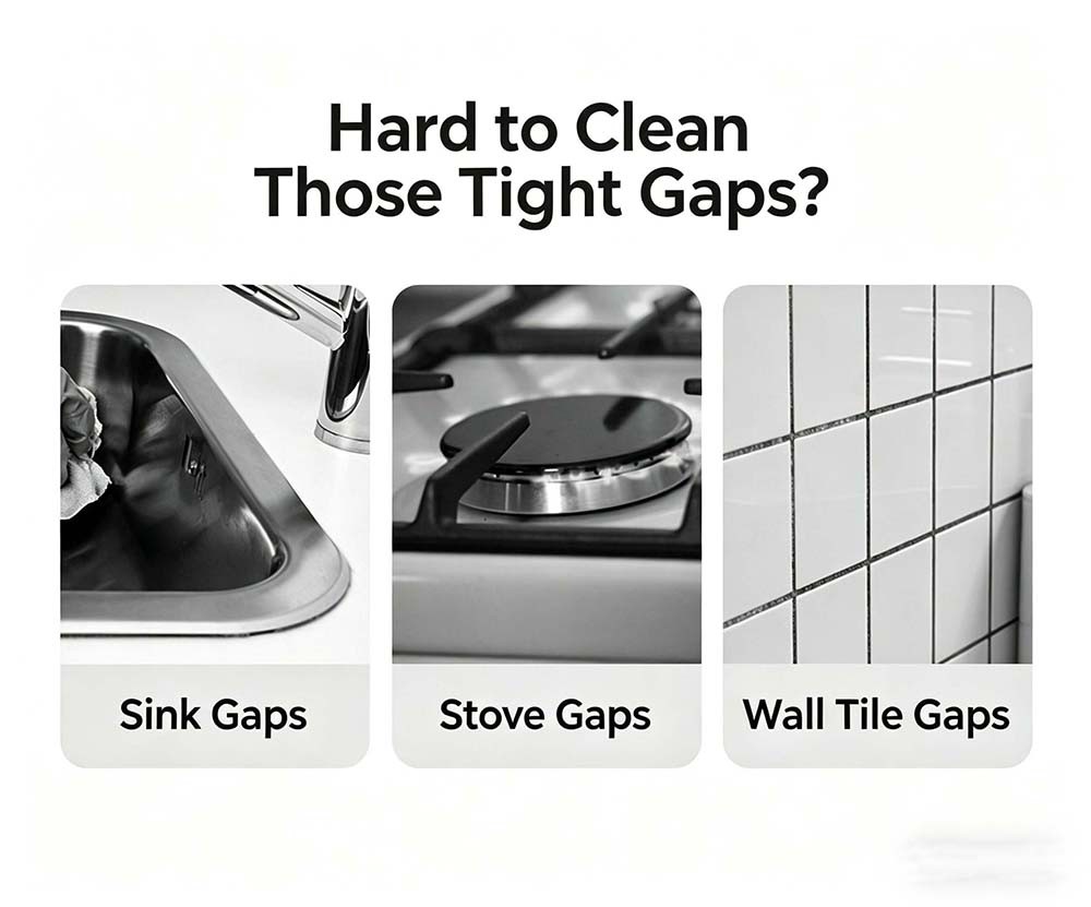 2-In-1 Slim Water-Resistant Flexible Long-Handled Multifunctional Cleaning Brush