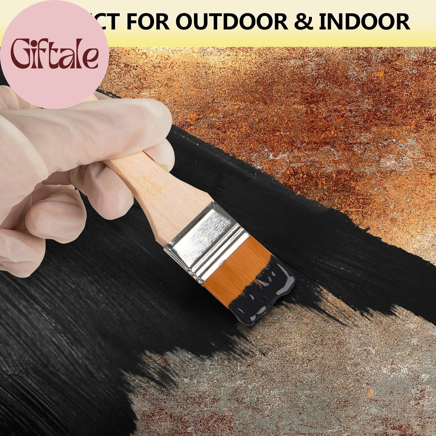 2-In-1 Rust Converter & Metal Primer – 1 Gallon Black Rust Paint Inhibitor for M