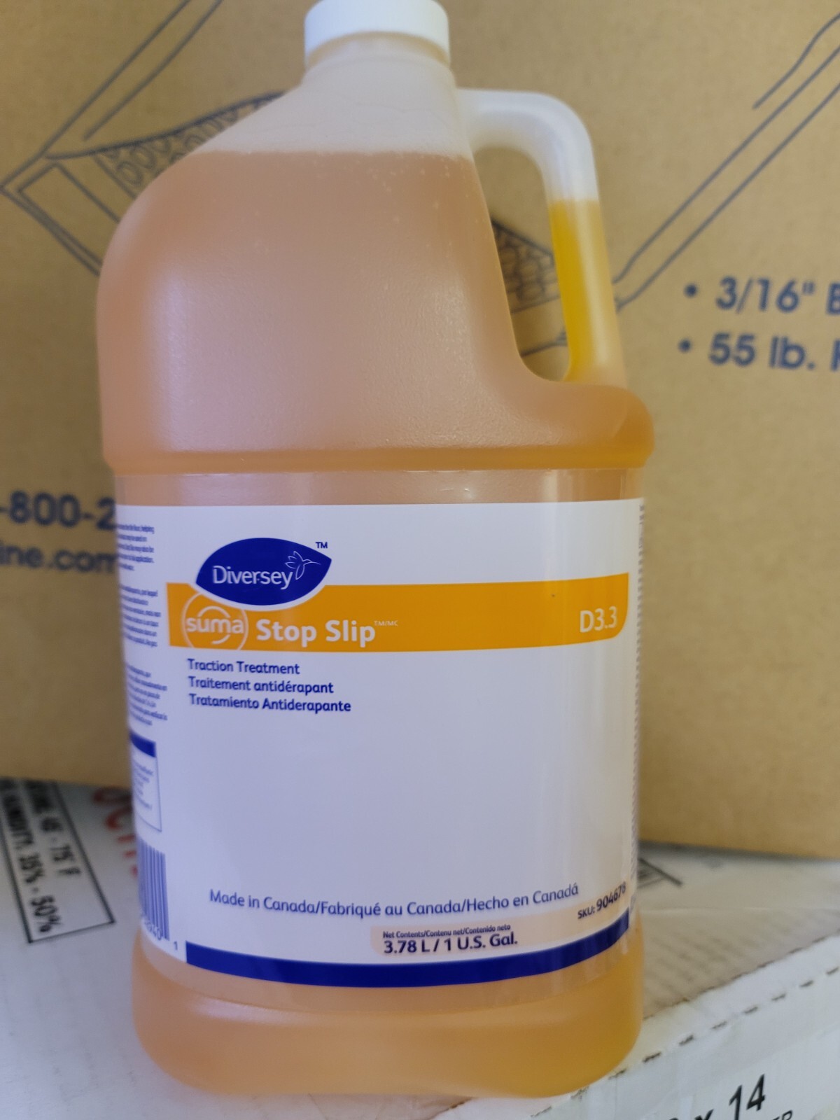 Diversey Suma Stop Slip Traction Treatment, Unscented, 1 gal Bottle