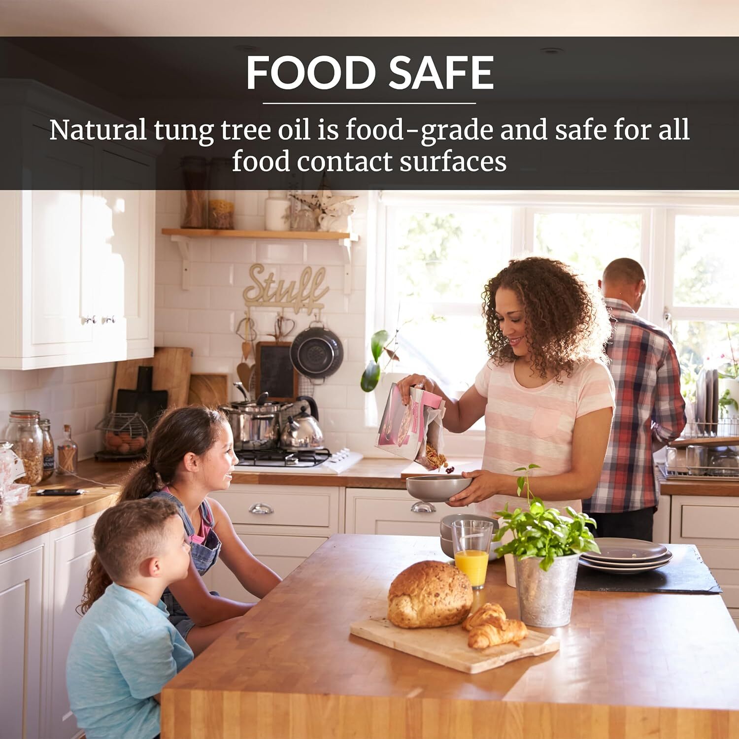 HOPE’S 100% Pure Tung Oil, Wood Finish for Furniture & Floors, All Natural 32oz