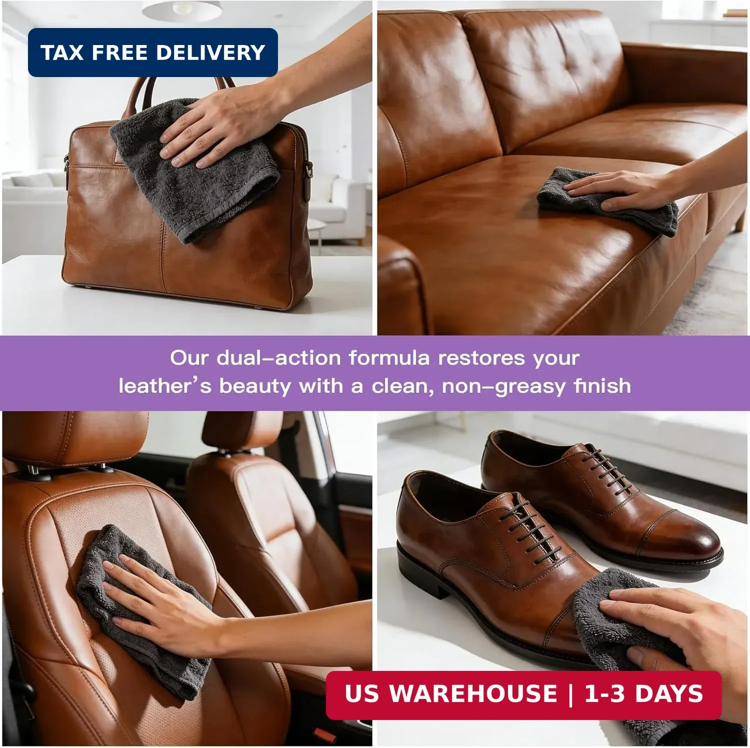 Leather Cleaner & Conditioner – Cleans, Nourishes, Restores & Maintains, Crafted
