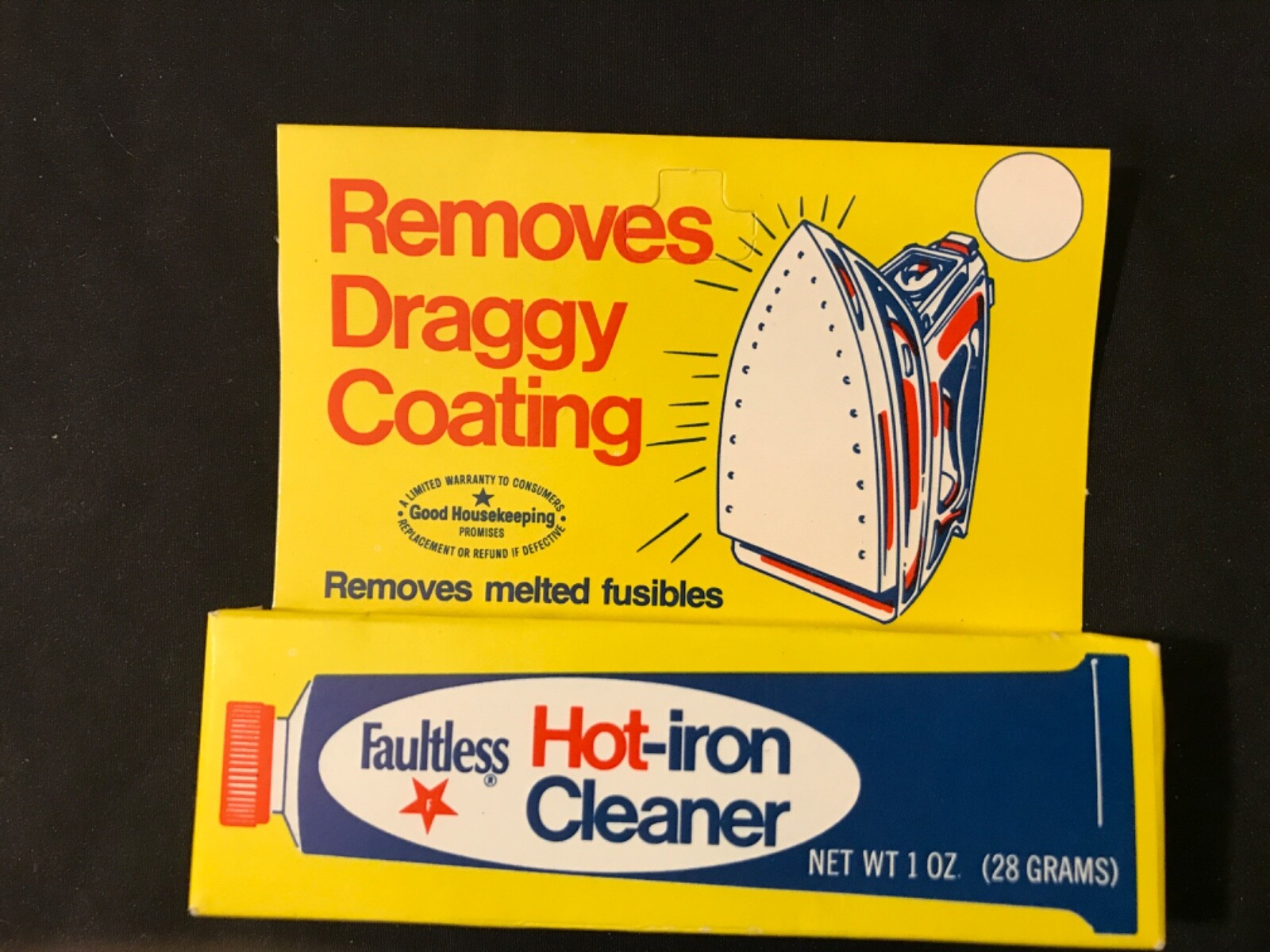 Faultless Hot Iron Cleaner 1oz 28 Grams Removes Draggy Coating Melted Fusibles