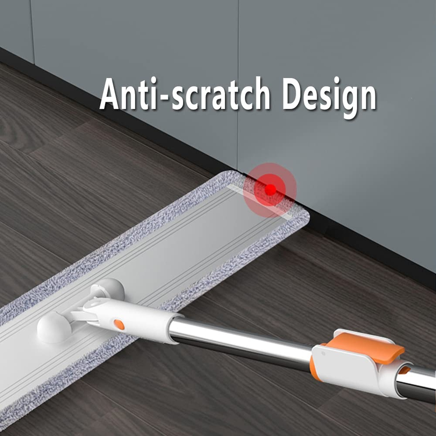 Microfiber Flat Mop 32 in Large Mops for Floor Cleaning Commercial Dust Dry W…