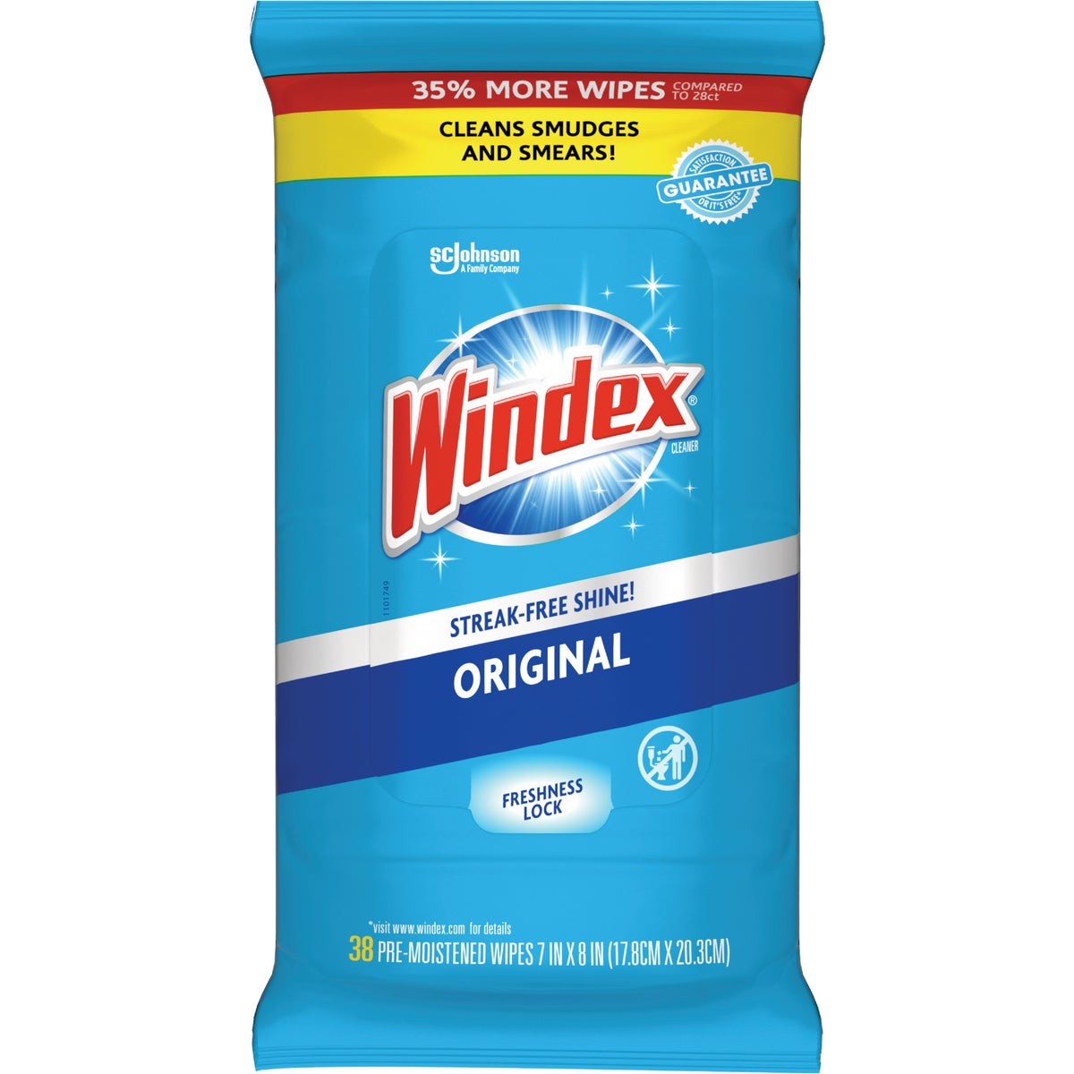 Windex Original Glass Cleaner Wipes (38-Count) 296 Pack of 12 Windex 296