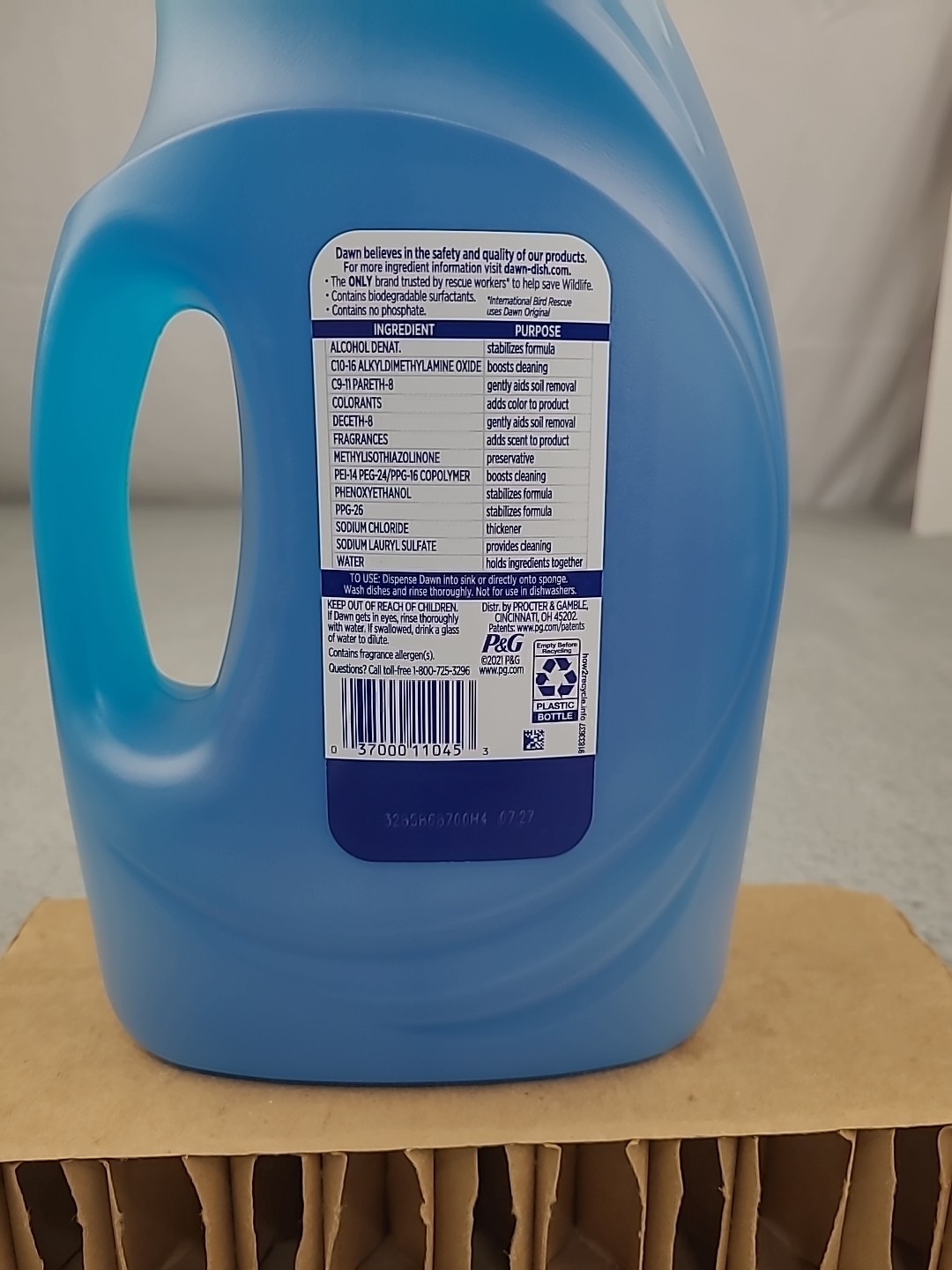 1x Dawn OLD SCENT 2021 Original Scent Dishwashing Dish Soap Original 56 fl oz