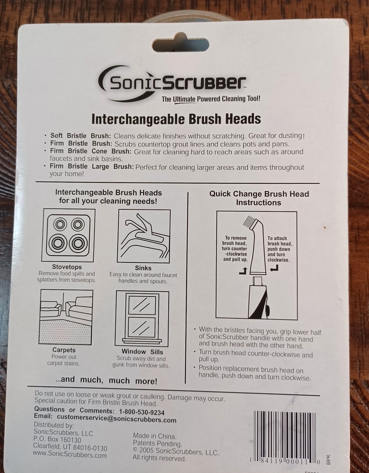 Brush Heads*ONLY* Sonic Scrubber Power Cleaner Kitchen Household Interchangeable
