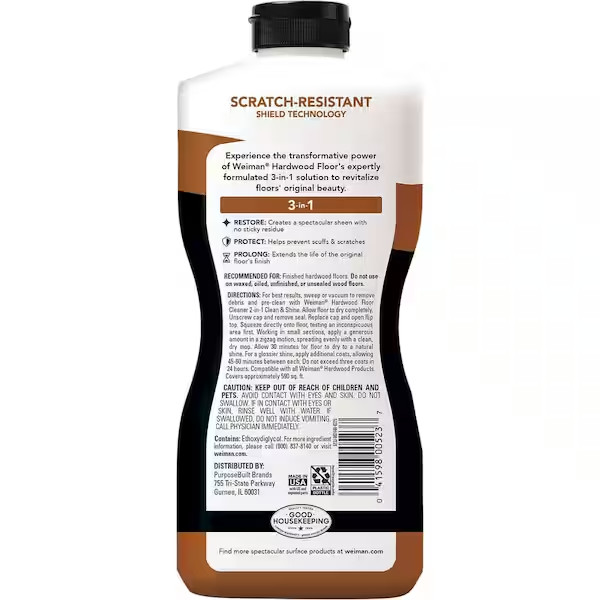 32 Oz. Hardwood Floor Polish & Restorer – High-Traffic Area Cleaner & Shine