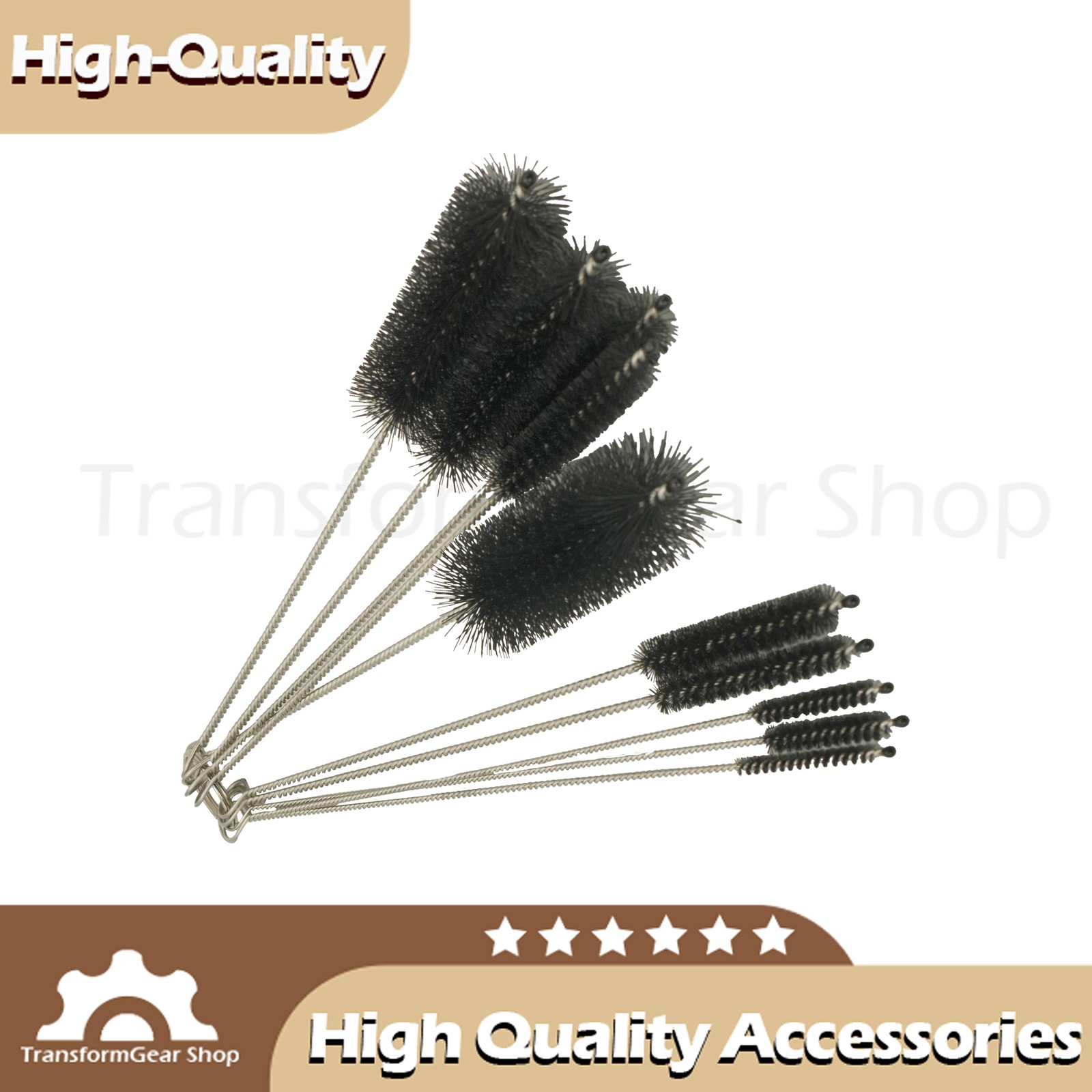 10PCS Set Nylon Small Long Cleaning StrawBrush Cleaner Bottle Tube Pipe US