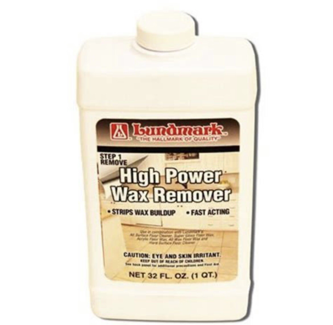 Lundmark High Power Wax Remover Strips Wax Build up 32 Fl Oz 1 Quart