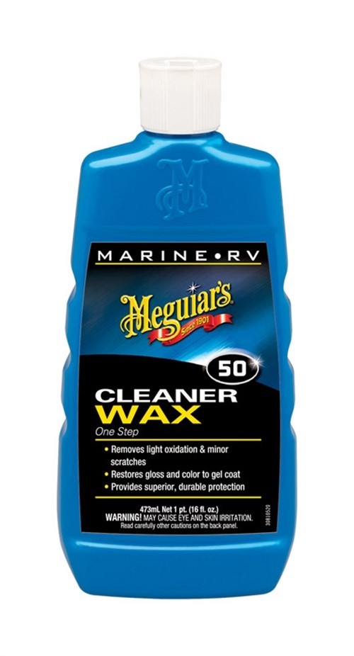 Meguiar’s M-5016 Non-Abrasive Formula Boat/RV Cleaner Liquid Wax 16 oz.