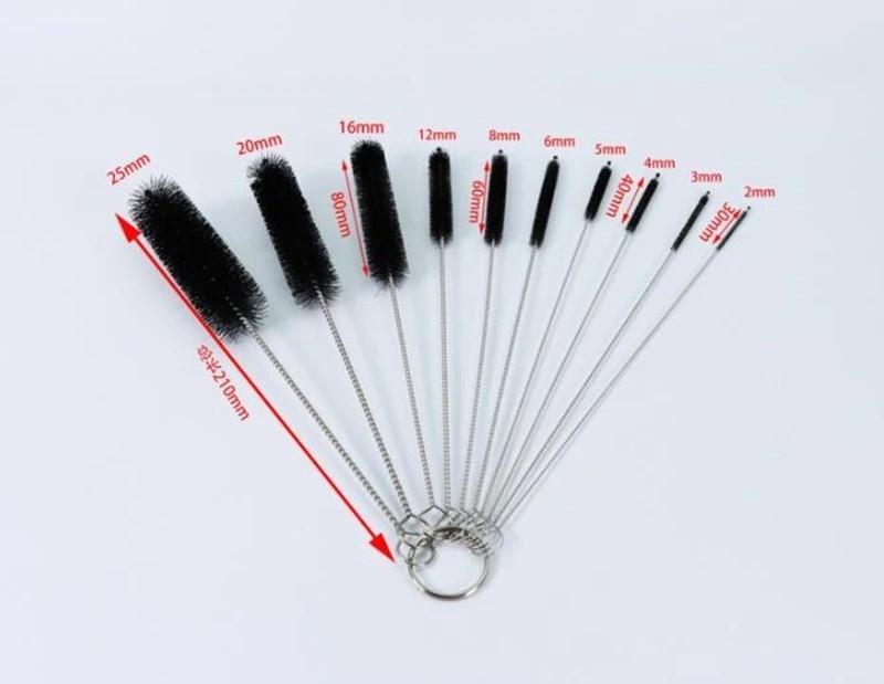 10-Piece Nylon Straw & Tube Cleaning Brush Set