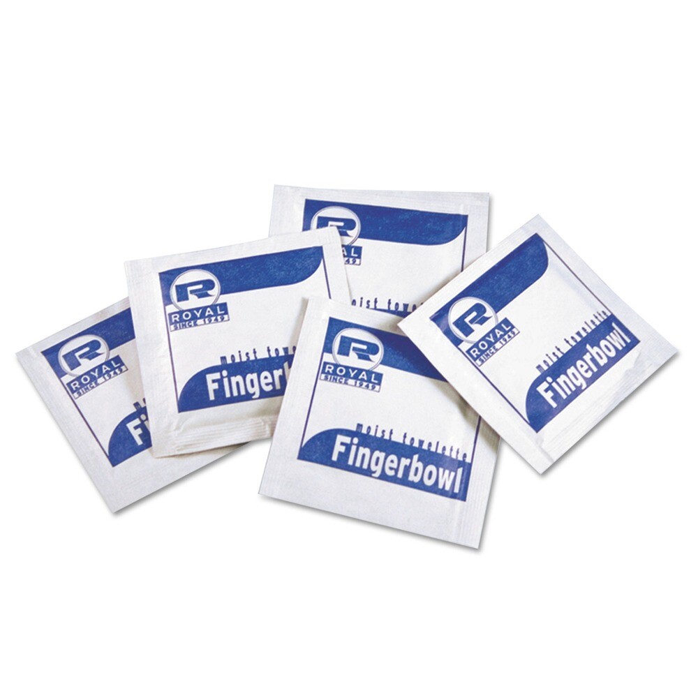 AmerCareRoyal RF1MB 4″ x 6″ Moist Towelettes – Lemon Scent White (1000/CT) New
