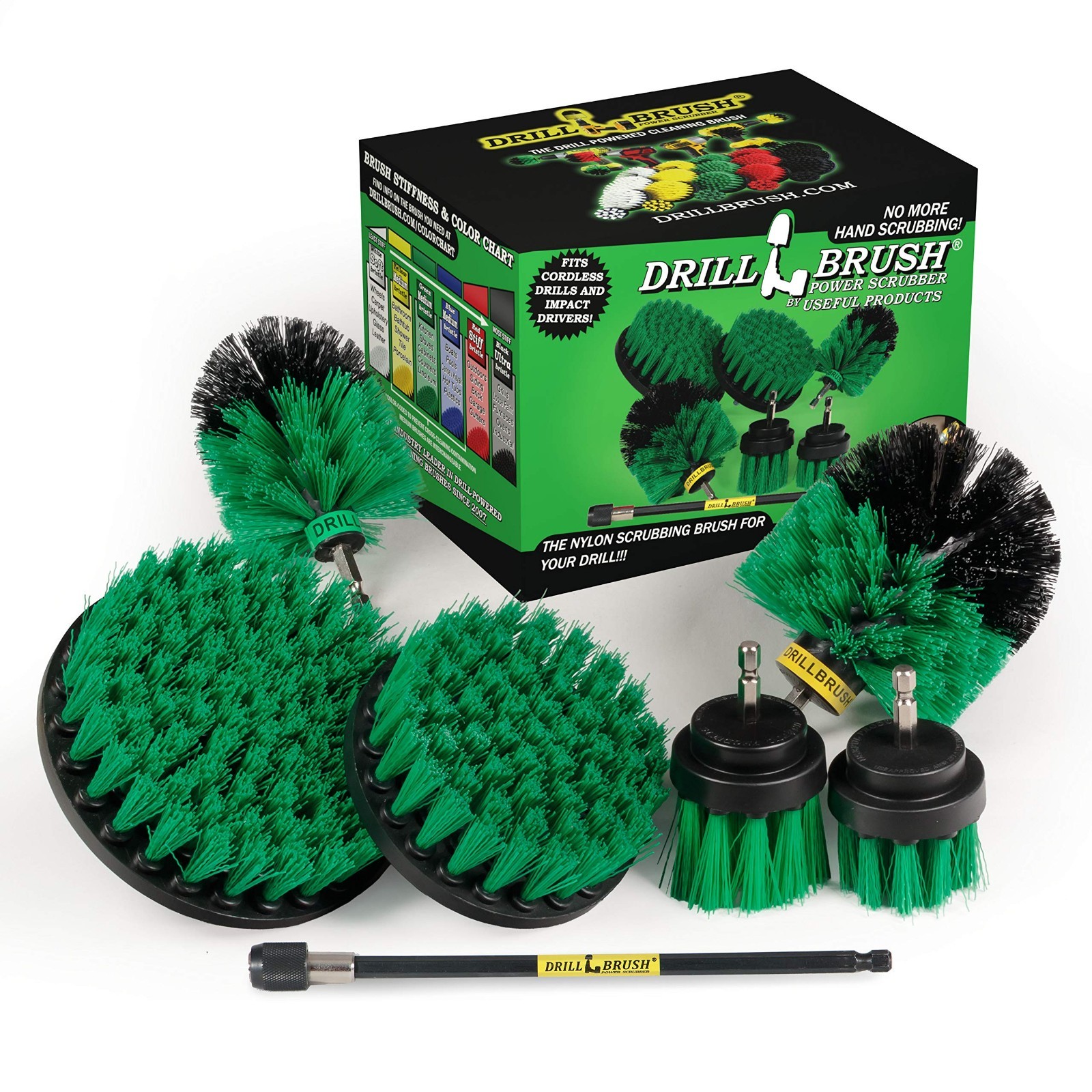 Kitchen Cleaning Set – Scrubber Brushes, Oven & Pan Scrub Tools, Drill Brush Kit