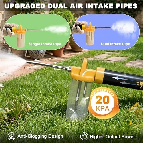 Diatomaceous Earth Duster Powder Sprayer 4FT Telescopic Wand Adjustable Flow