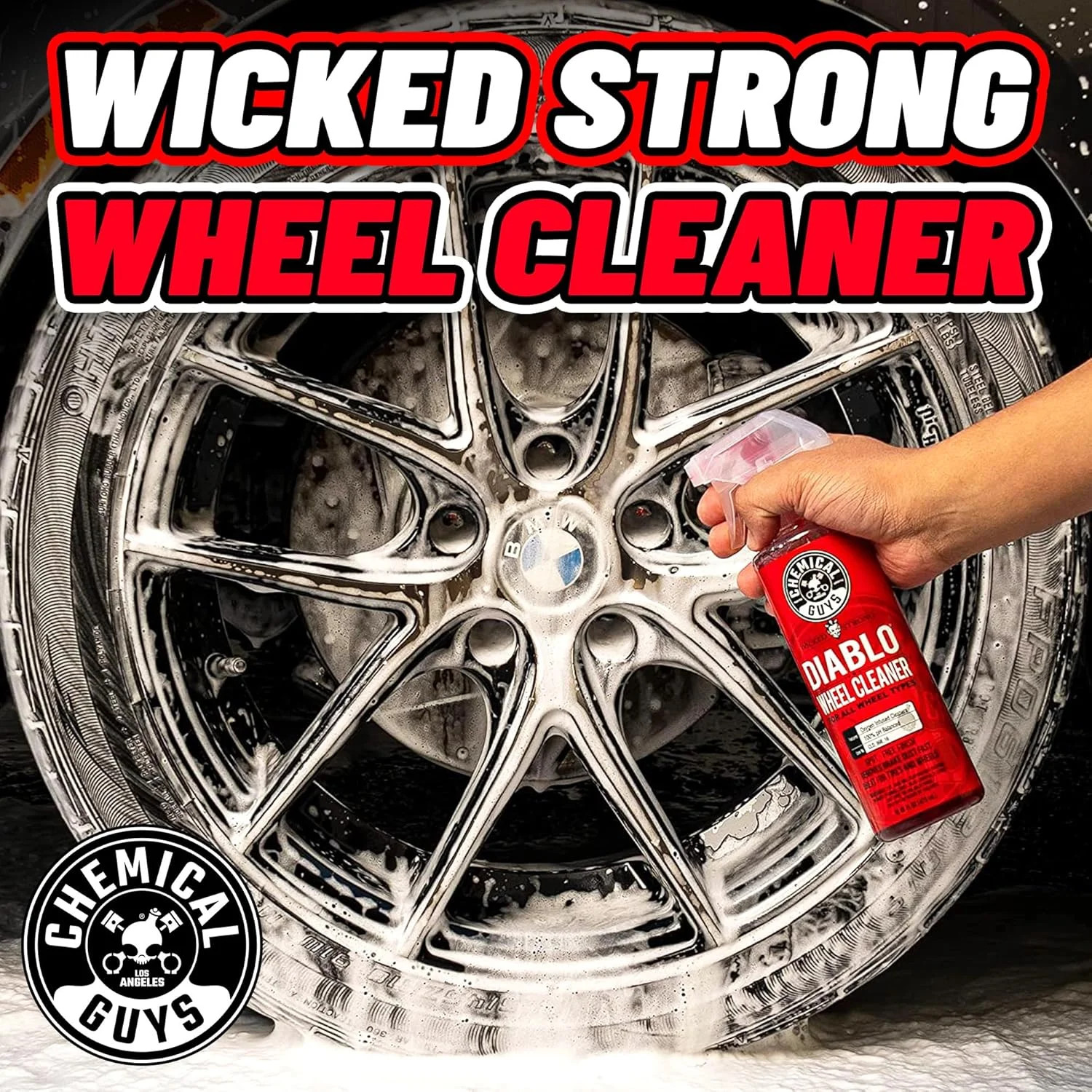 Chemical Guys Diablo Wheel Cleaner Spray – 2 Pack 16 oz Bottles, Safe on All Whe