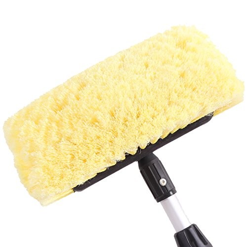 CARCAREZ 10″ Car Wash Brush Head with Soft Bristle for Auto RV Truck Boat Camper
