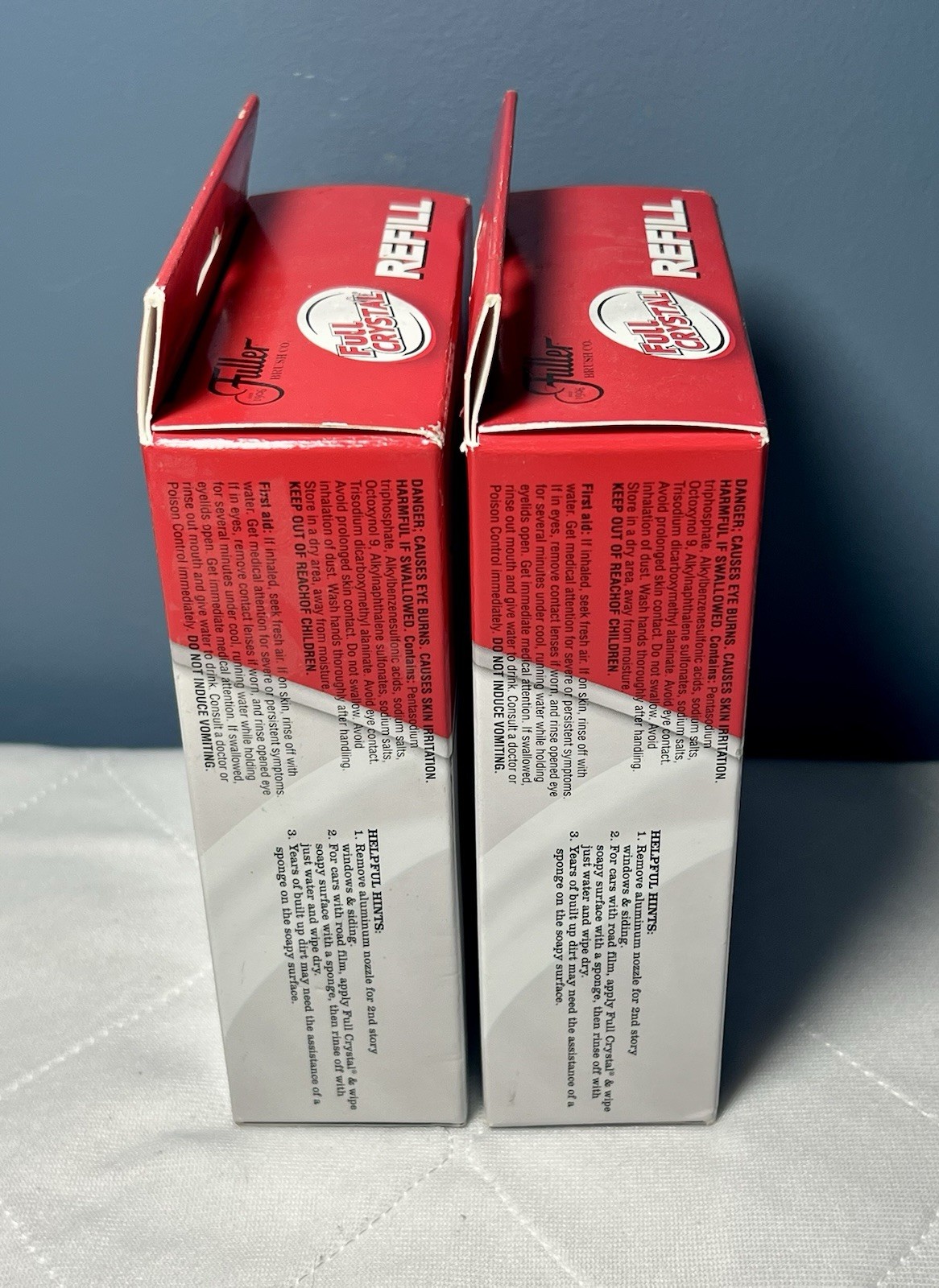 Fuller “Full Crystal” Window Glass Cleaner Refill 2 Boxes 2 Packs Per Box NEW