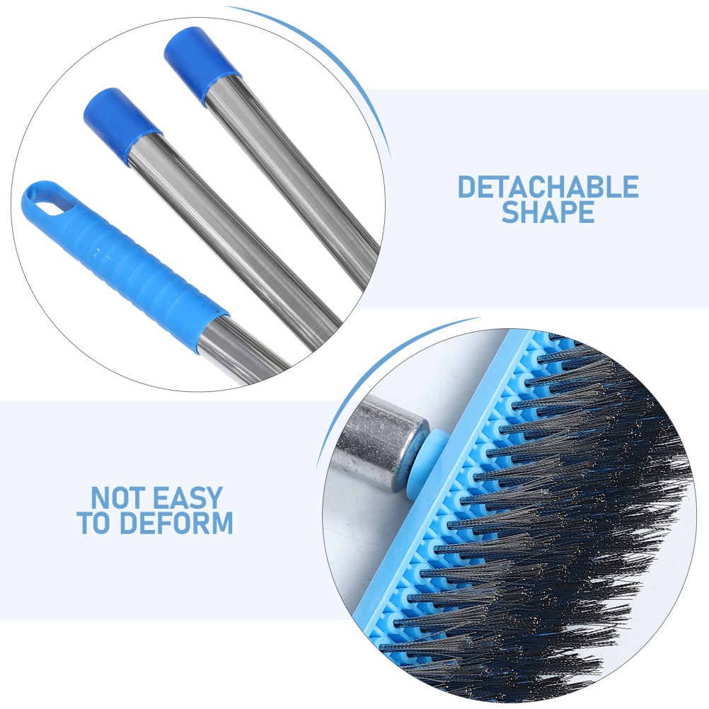 Floor Scrubbing Cleaning Brush Tile Scrubber with Handle Bathroom for Shower