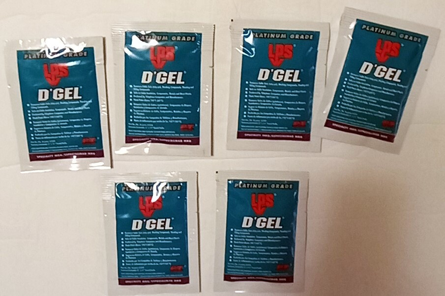 Lot of 6 LPS D’GEL Platinum Grade 61244 Solvent Degreaser Wipes Orange
