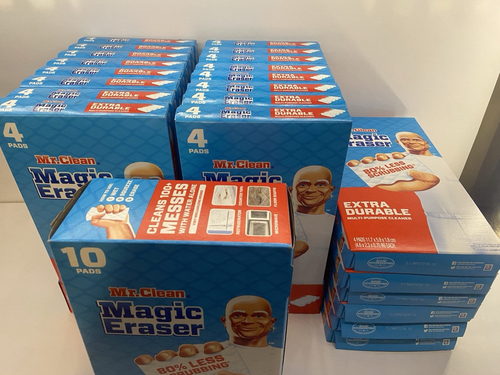 Mr. Clean Magic Eraser Extra Durable Lot 22 Boxes (4 Count)+1 Box (10 Count)New