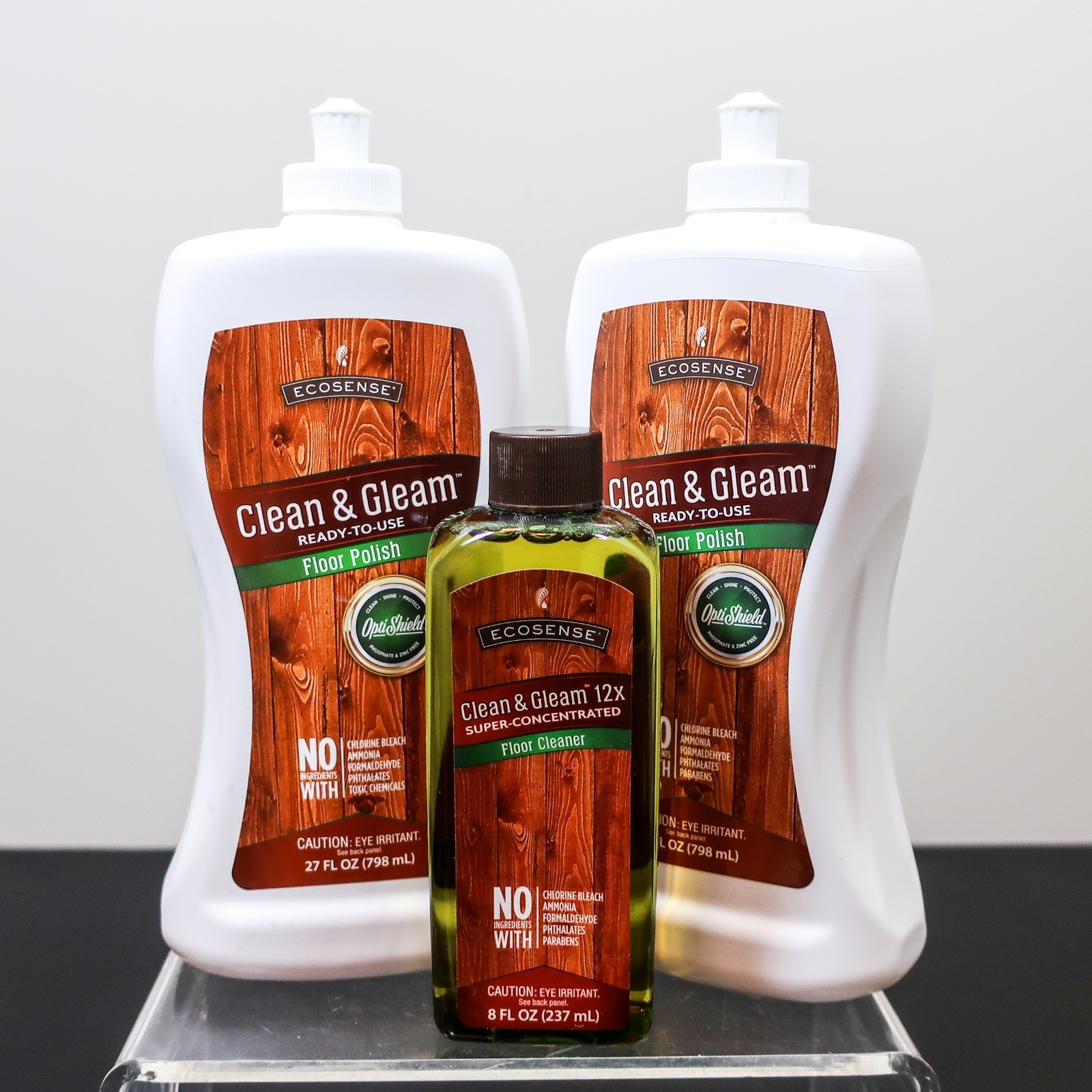 2 Melaleuca Clean & Gleam Floor Polish & 12x Super Concentrated Floor Cleaner
