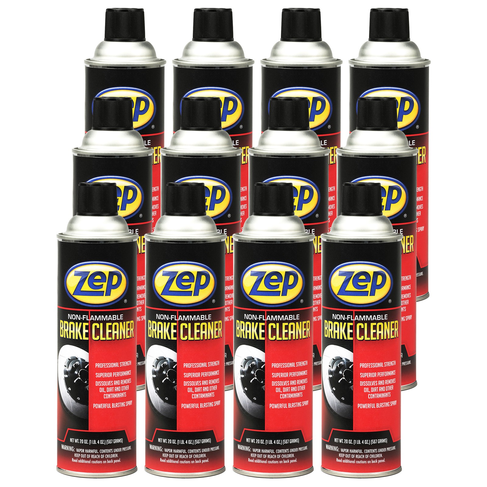 Zep Non-Flammable Brake Cleaner- 20 oz (Case of 12) – 1047961 – Professional