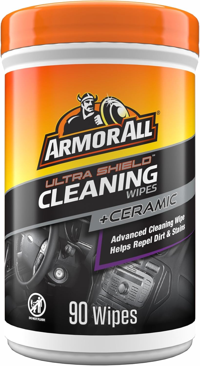 90-Count Car Cleaning Wipes – Lint-Free Dashboard and Fabric Cleaner