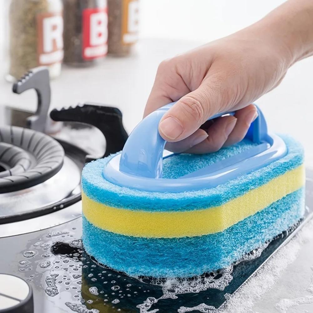 Household Cleaning Brush with Handle Dish Soap Bathroom Tools Accessories Home #