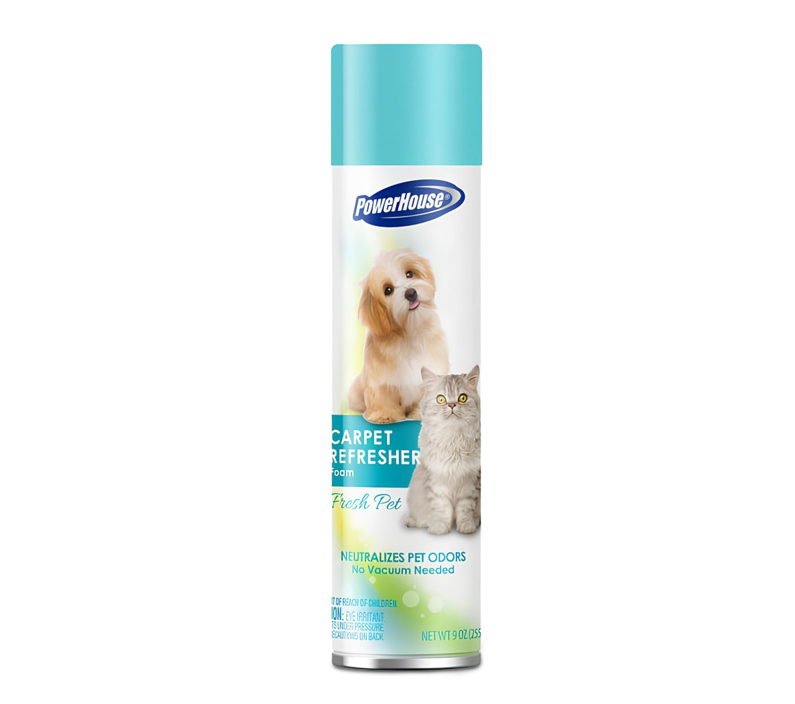 12 PowerHouse Carpet Refresher Foam Eliminates Pet Odors Fresh Pet Each 9 oz