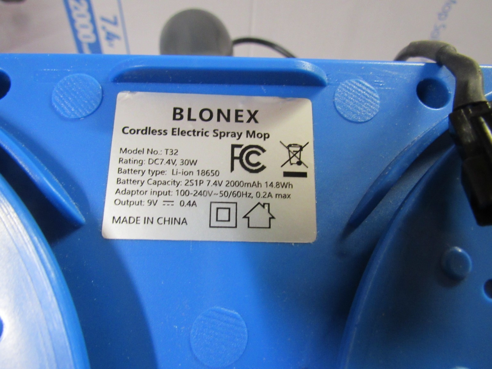 Blonex Cordless Electric Spin Floor Mop with LED (Store Display) FREE SHIPPING.