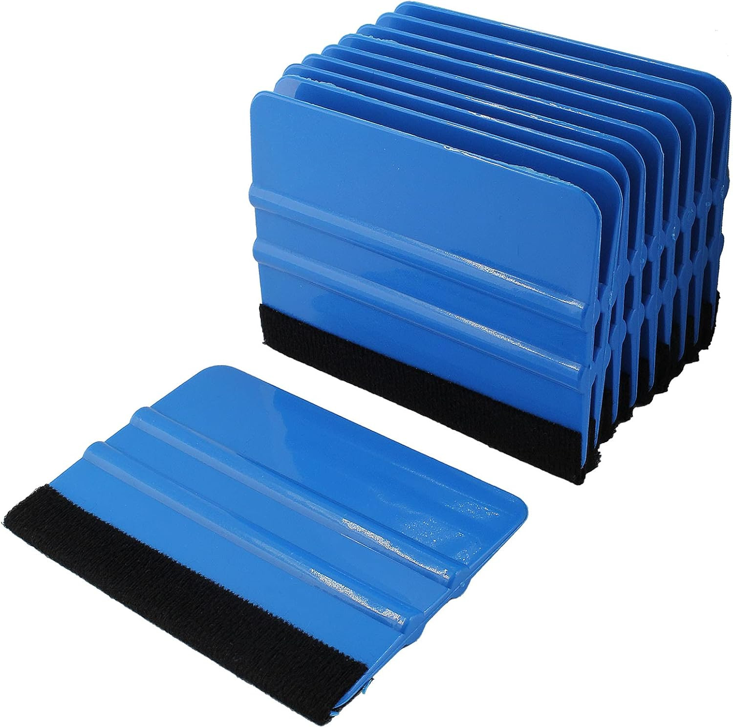 Zorfeter 10 Pcs 4 Inch Felt Edge Squeegee, Car Vinyl Scraper Decal Applicator To