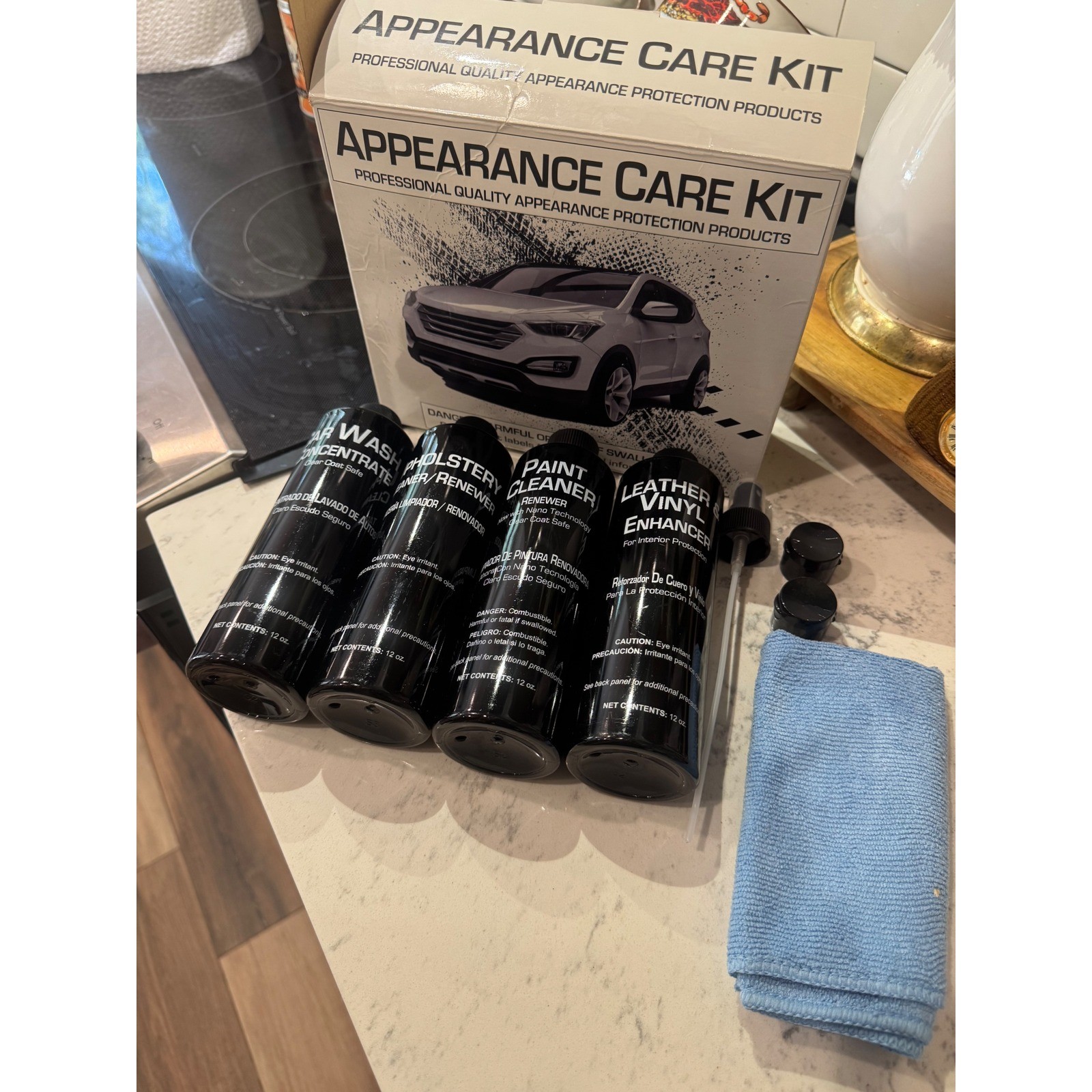 ECP Appearance Care Kit Car Wash Paint Protection Upholstery Leather Vinyl 7pc