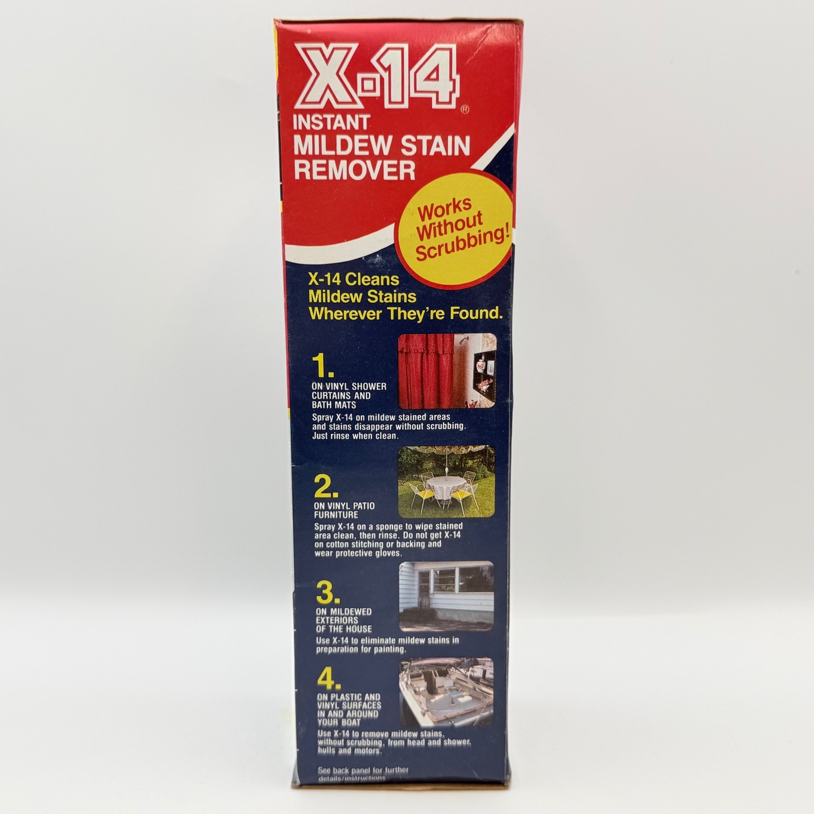X-14 Instant Mildew Stain Remover 16oz Spray Bottle No Scrubbing Formula New