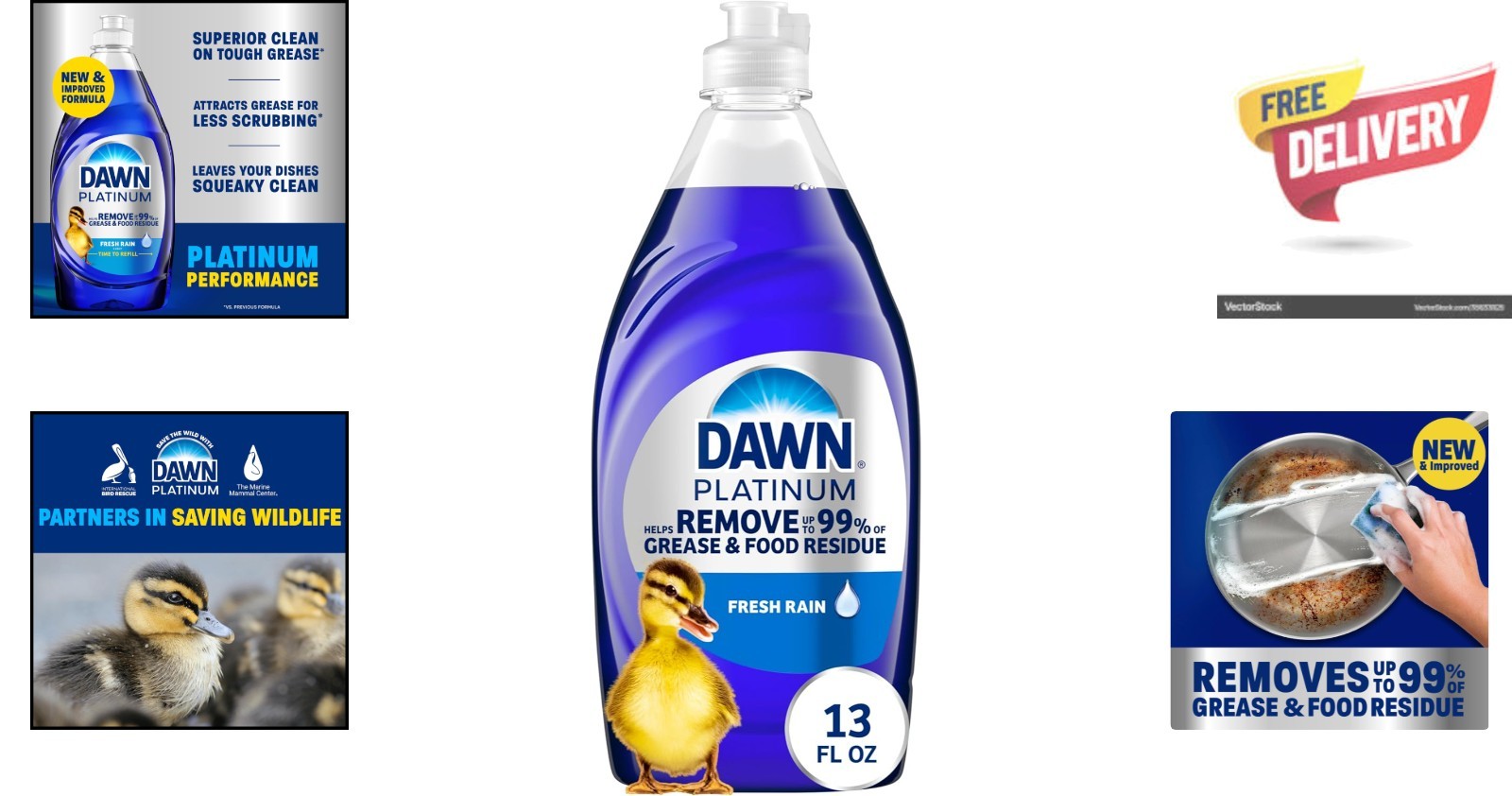 Effortless Cleaning with Dawn Platinum Dish Soap – Fresh Rain, 13 oz Refill Size