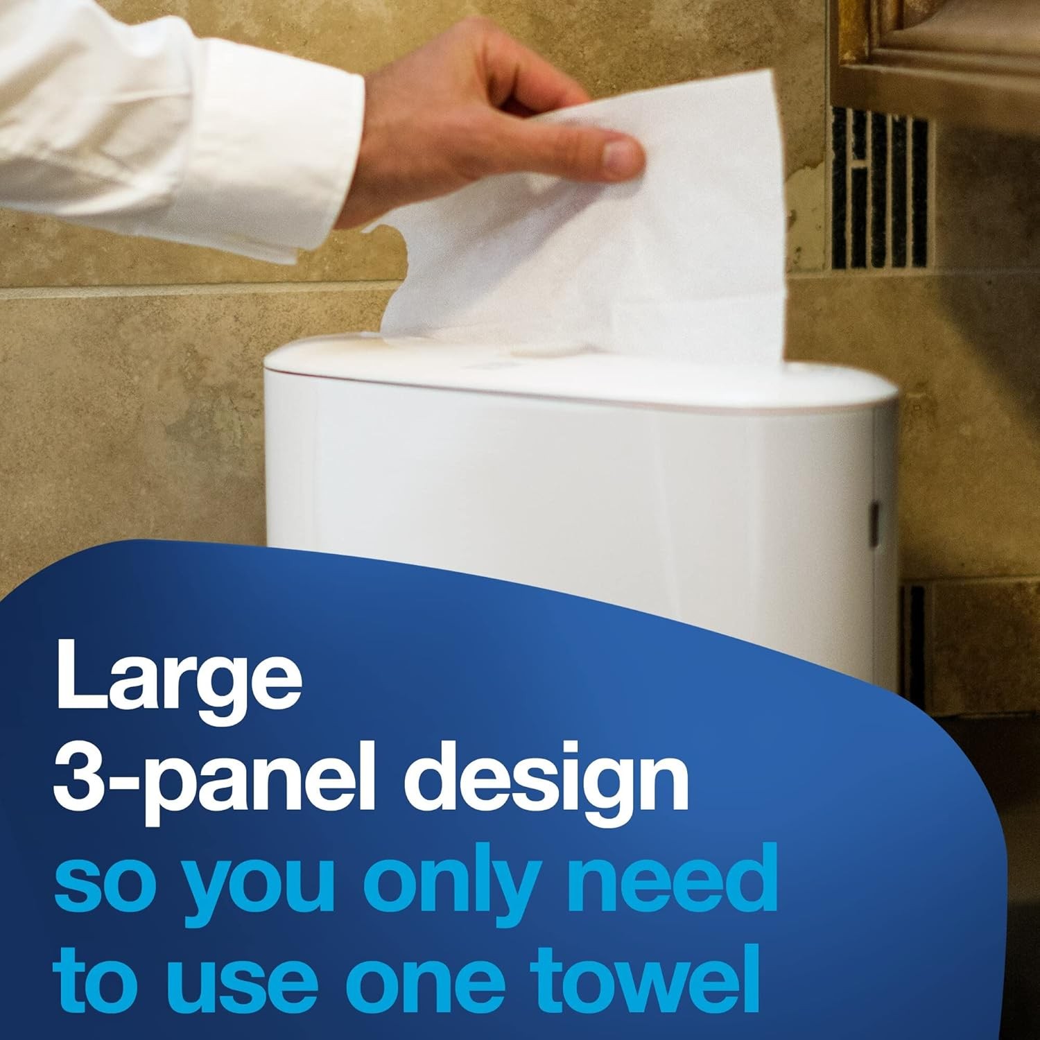 Tork Multifold Hand Towel White, 3-Panel, 250 Towels per Pack, 16 Packs, Fits