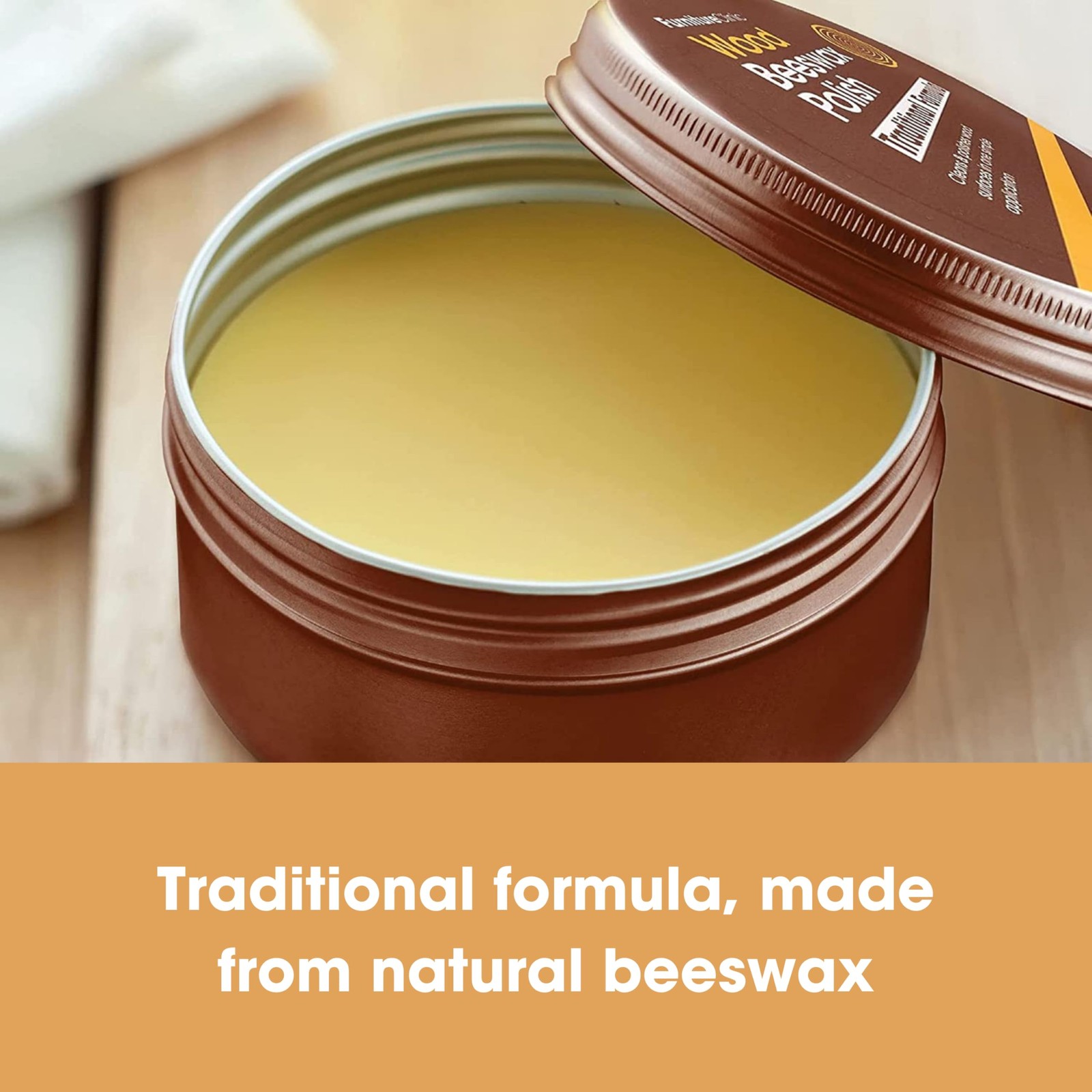 Premium Beeswax Polish (6.8oz/200ml) | Condition, Restore, Protect, & Waterpr…