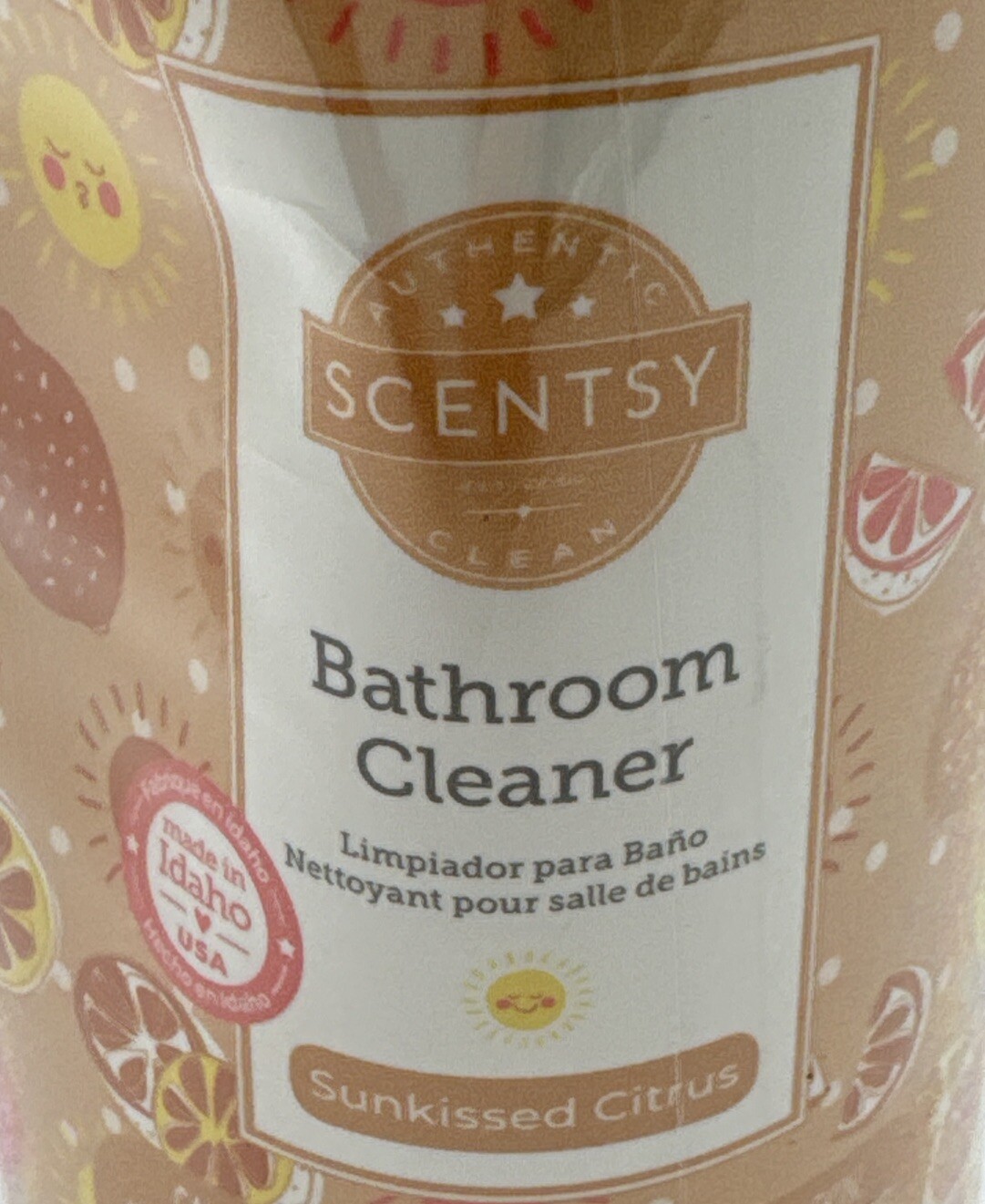 NEW Scentsy 16 Oz Sunkissed Citrus Bathroom Cleaner ~ Sealed