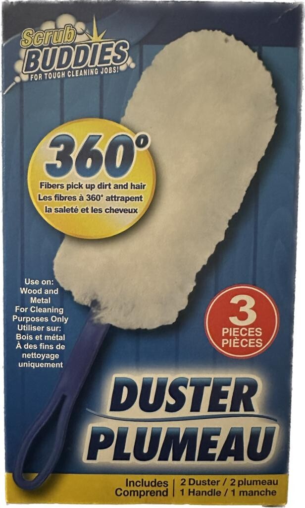 Multi Surface Duster 360 Scrub Buddies Includes 2 dusters and 1 handle