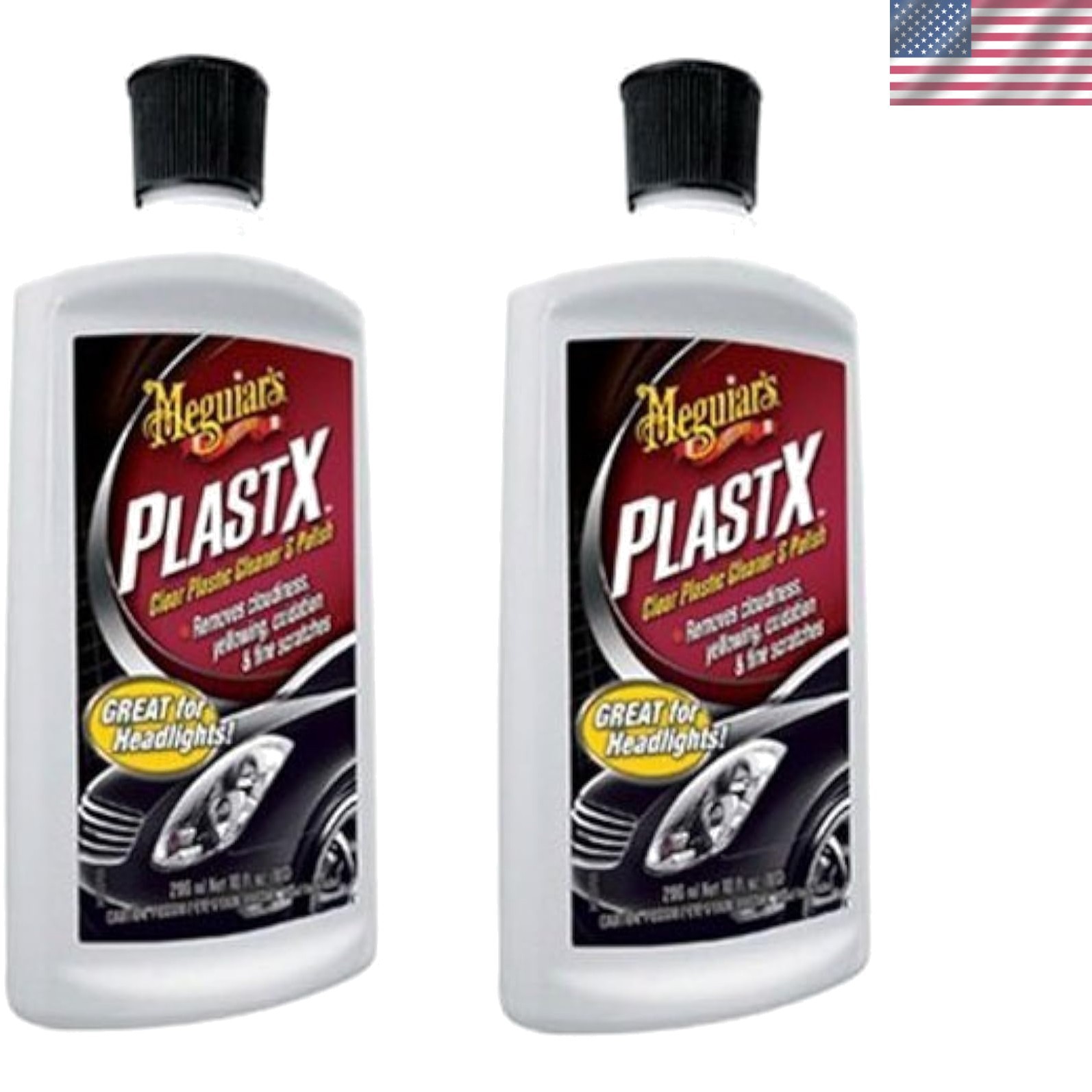 10-oz. Clear Plastic Cleaner & Polish – Perfect for Car Headlights & Windows