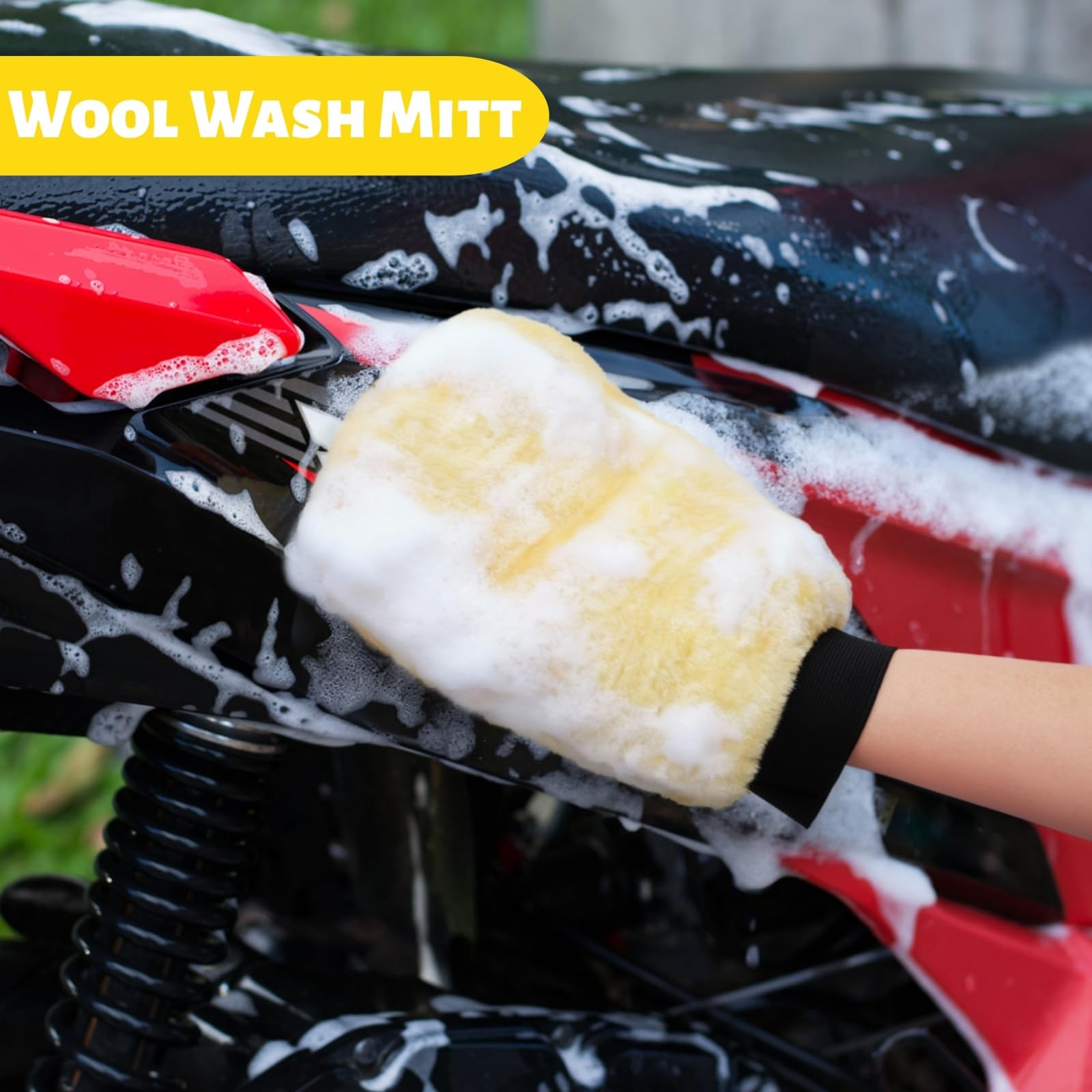 Set of 6 Motorcycle Cleaning Brush Kit, Motorcycle Detailing Wash Kit, Includ…