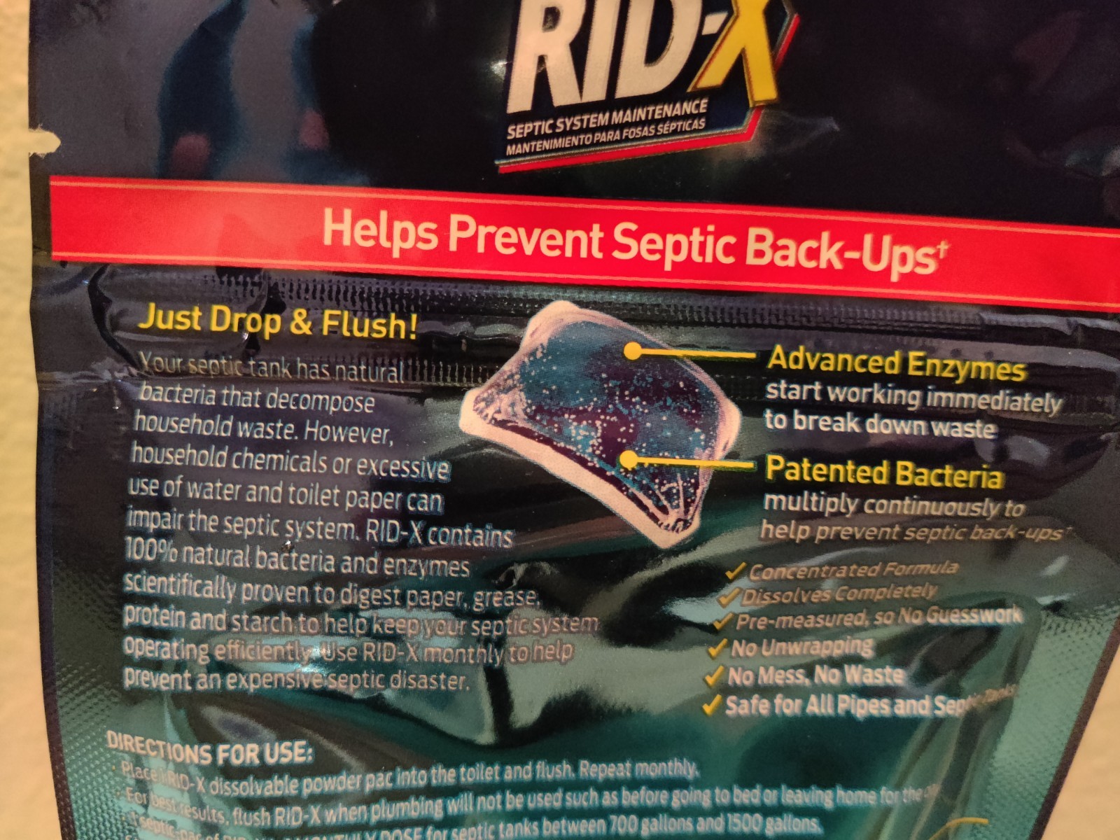 Rid-X Septic System Maintenance, Septic Tank Maintenance, 3-Monthly Supply