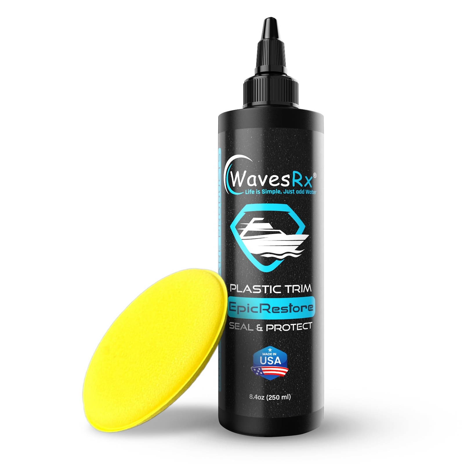 WAVESRX EpicRestore Marine Trim Restorer & Vinyl Protectant | Plastic Restorer f