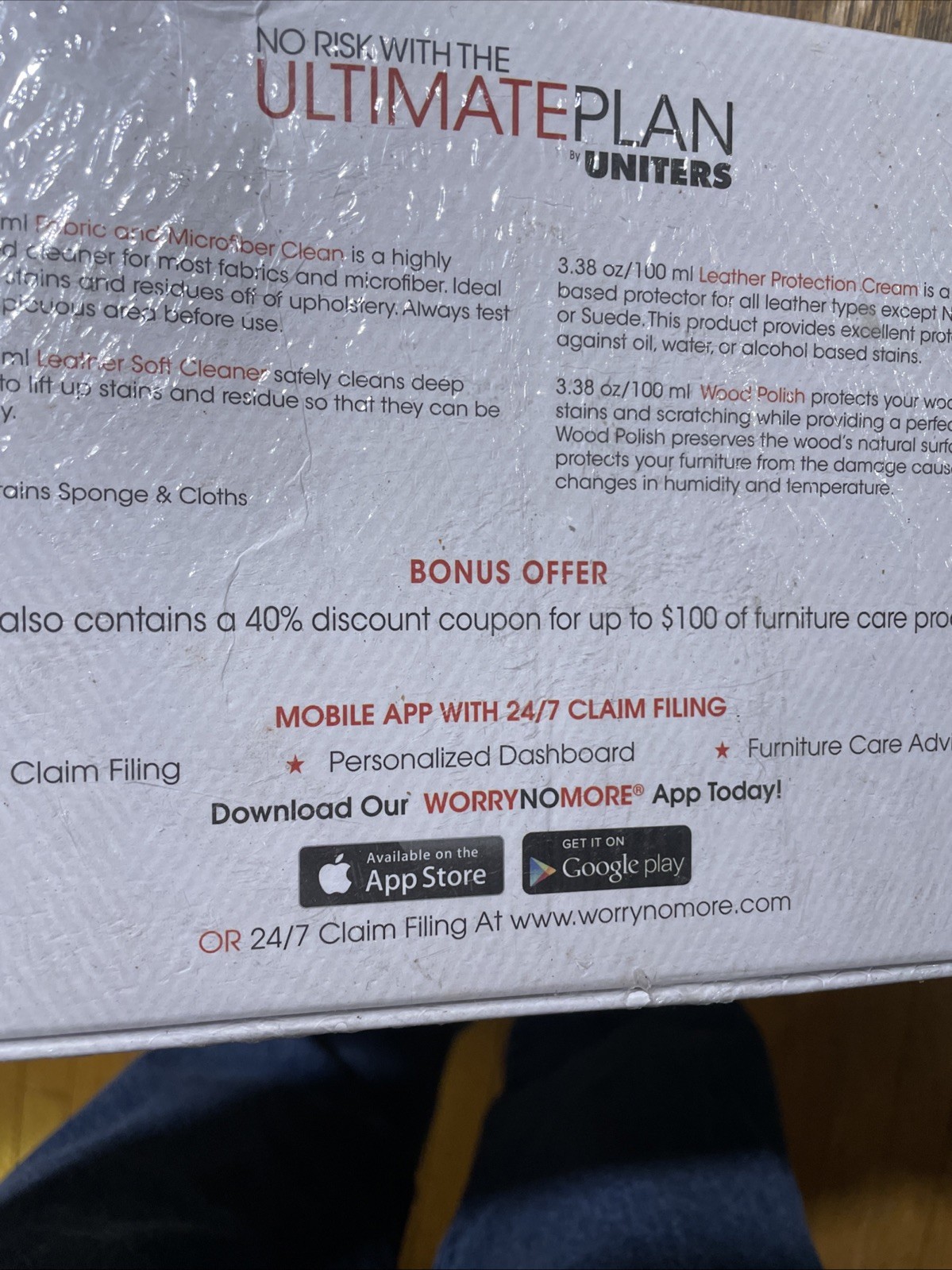 ULTIMATE PLAN Uniters Furniture CLEANING KIT Leather Wood Fabric, Uniters, NEW