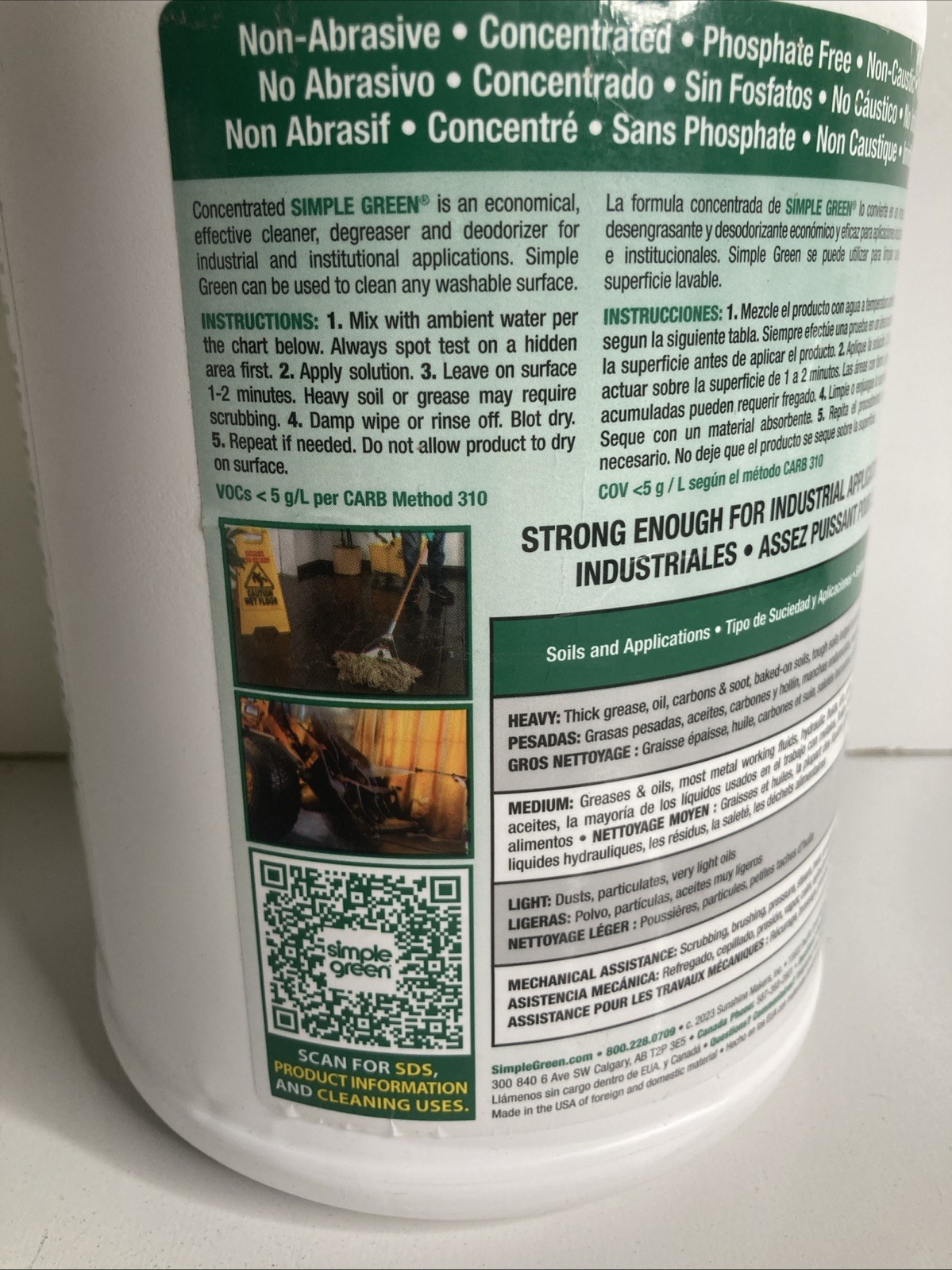 Simple Green 2710200613005 1 Gal Jug, Industrial Cleaner And Degreaser,